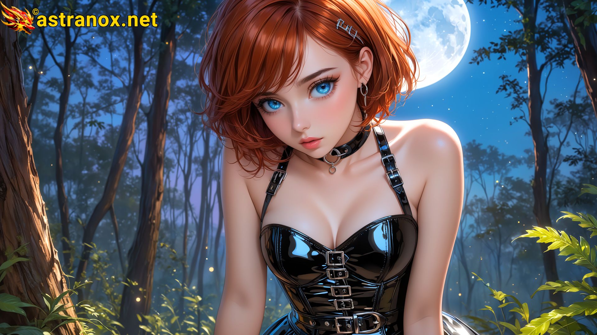 Amazing Young Female  at  - Download Free 4K Wallpaper Fantasy wallpaper with  Eyes and  Hair.