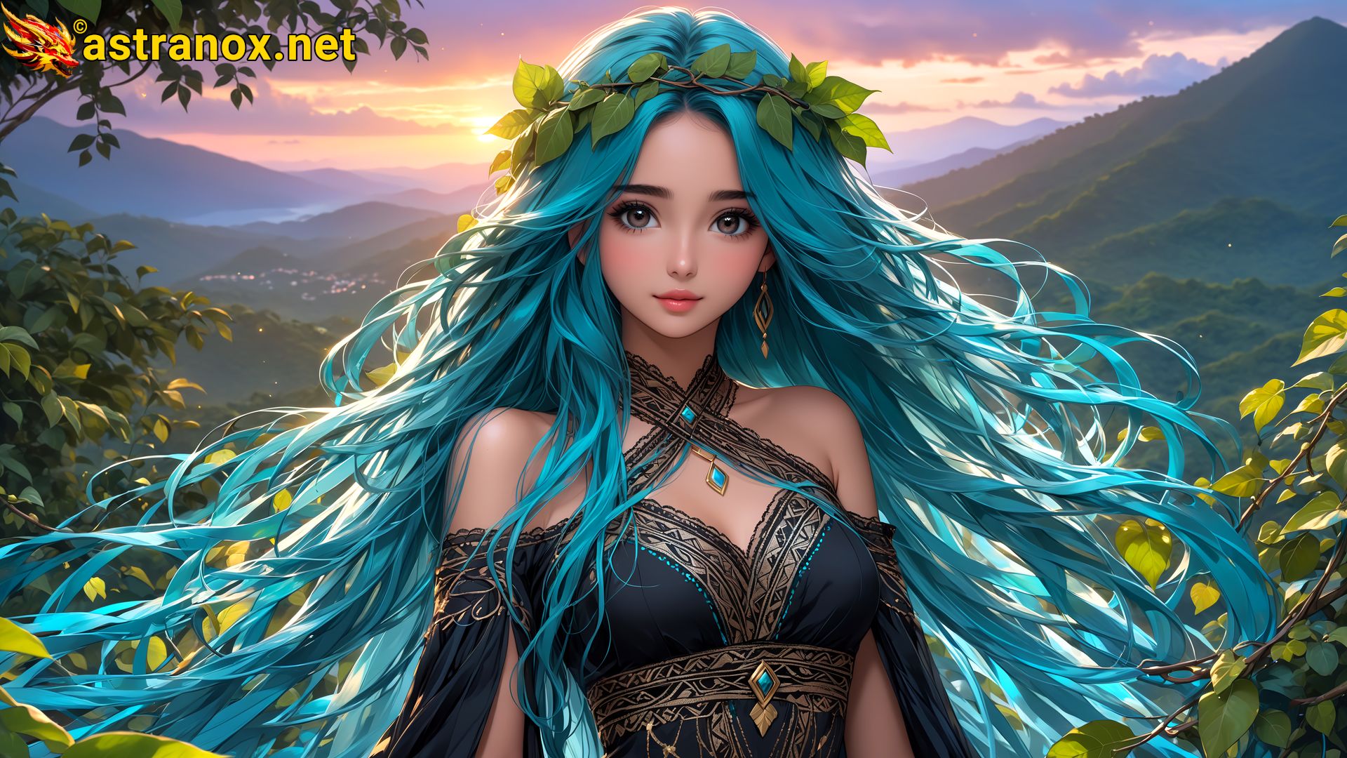 Amazing Young Female  at  - Download Free 4K Wallpaper Fantasy wallpaper with  Eyes and  Hair.