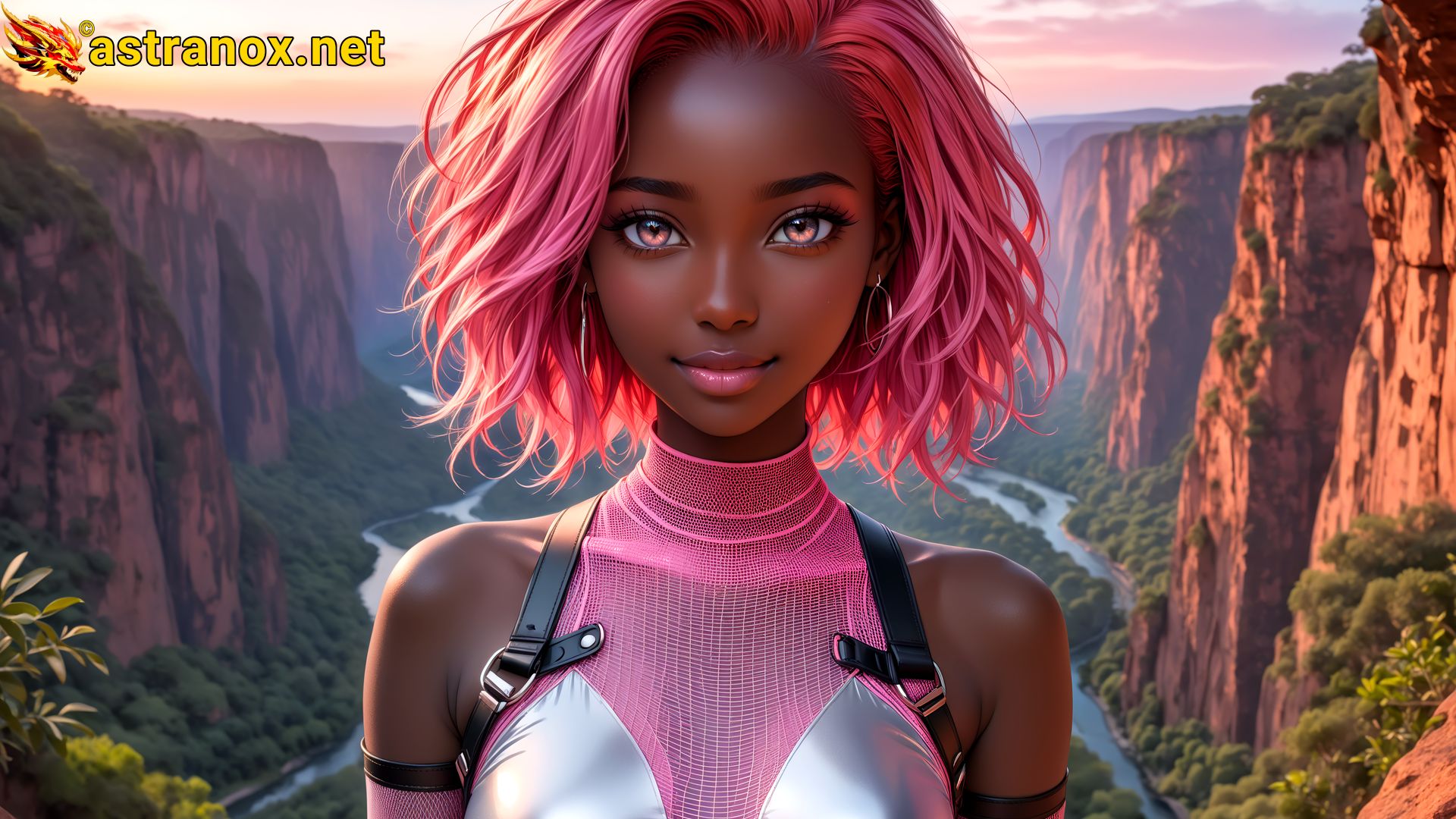 Amazing Young Female  at  - Download Free 4K Wallpaper Fantasy wallpaper with  Eyes and  Hair.