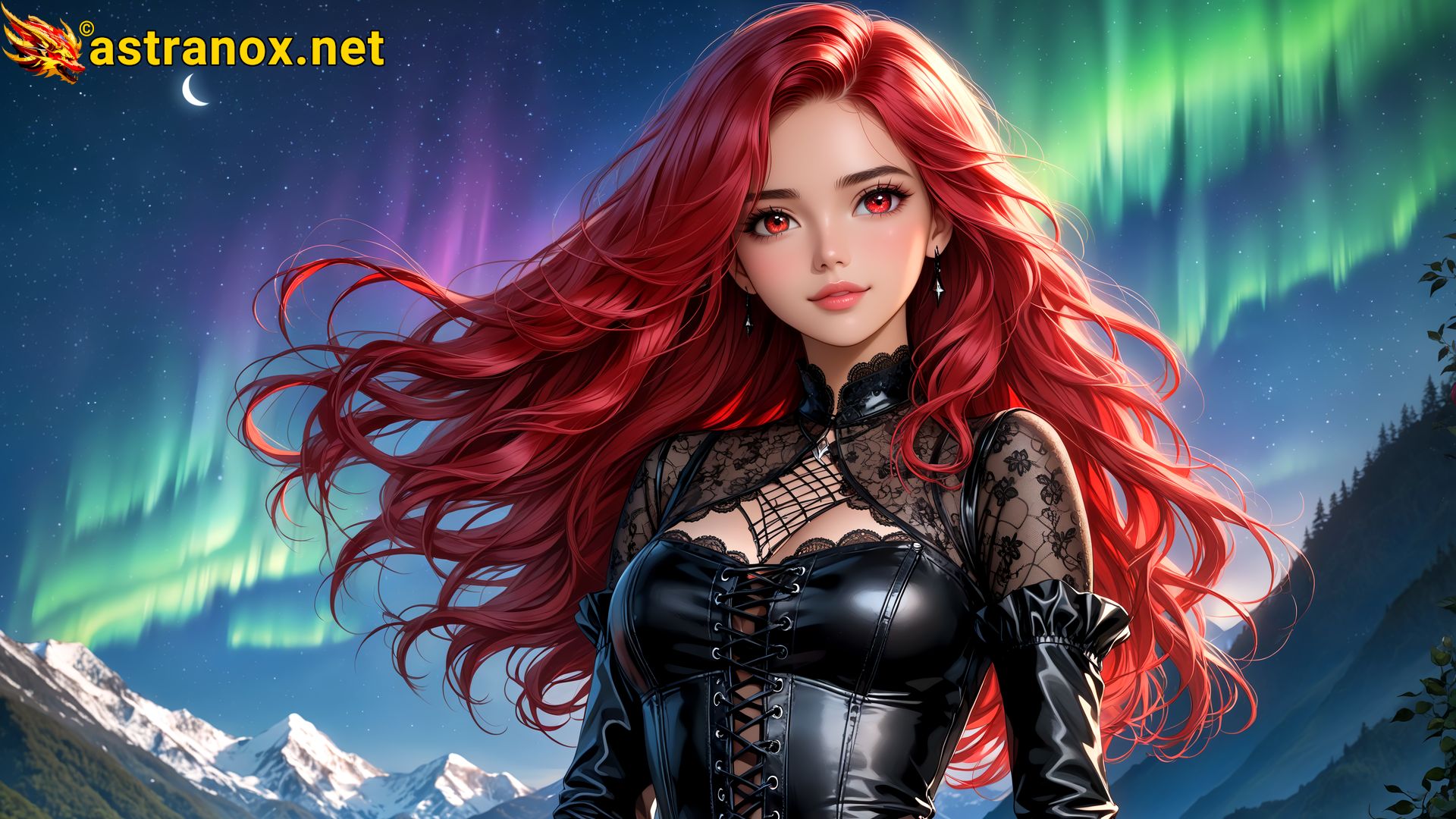 Amazing Young Female  at  - Download Free 4K Wallpaper Fantasy wallpaper with  Eyes and  Hair.