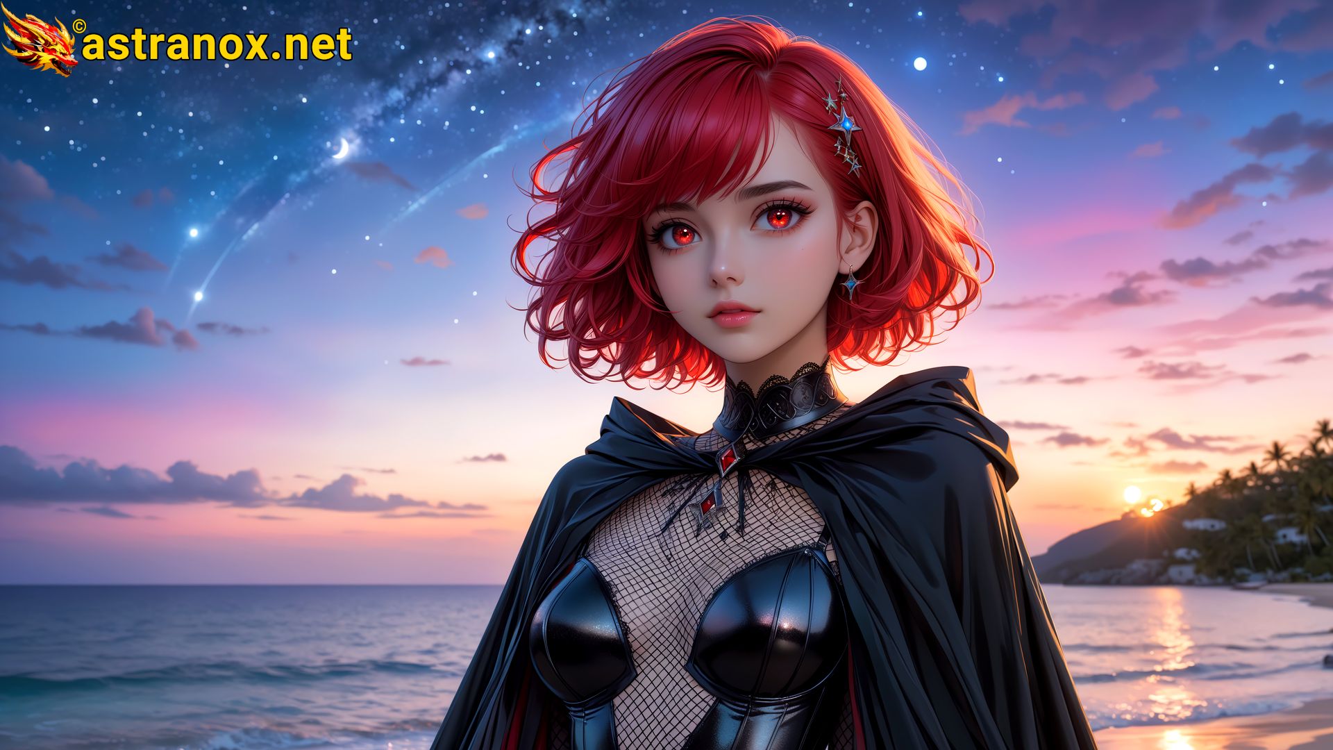 Amazing Young Female  at  - Download Free 4K Wallpaper Fantasy wallpaper with  Eyes and  Hair.