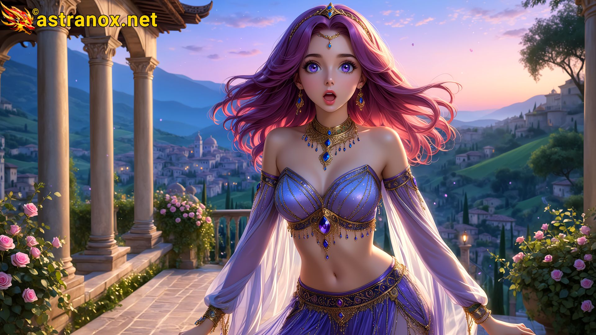 Amazing Young Female  at  - Download Free 4K Wallpaper Fantasy wallpaper with  Eyes and  Hair.