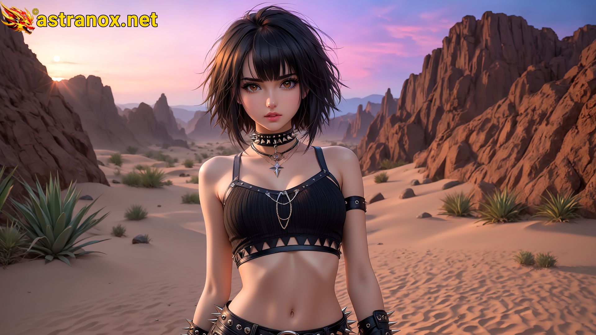 Amazing Young Female  at  - Download Free 4K Wallpaper Fantasy wallpaper with  Eyes and  Hair.