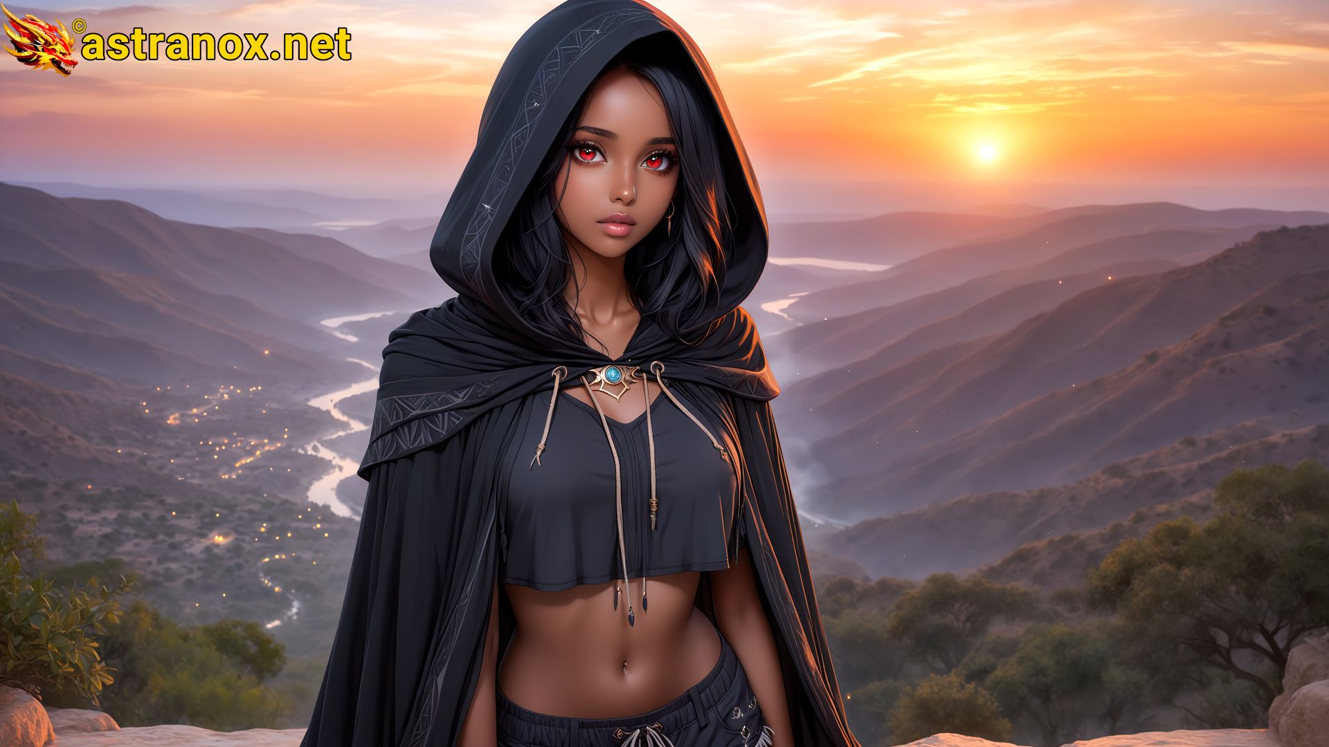 Amazing Young Female  at  - Download Free 4K Wallpaper Fantasy wallpaper with  Eyes and  Hair.