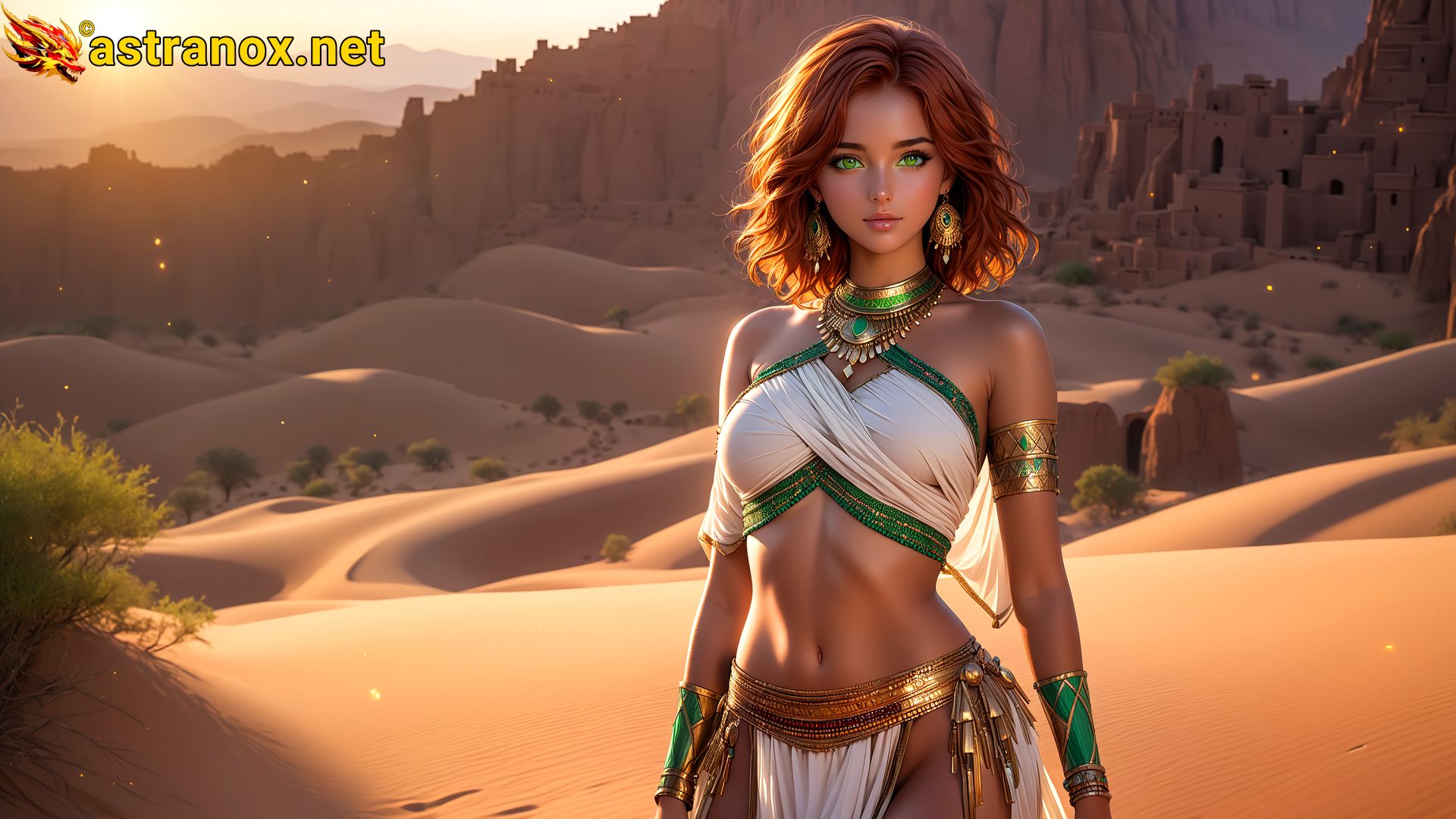 Amazing Young Female  at  - Download Free 4K Wallpaper Fantasy wallpaper with  Eyes and  Hair.