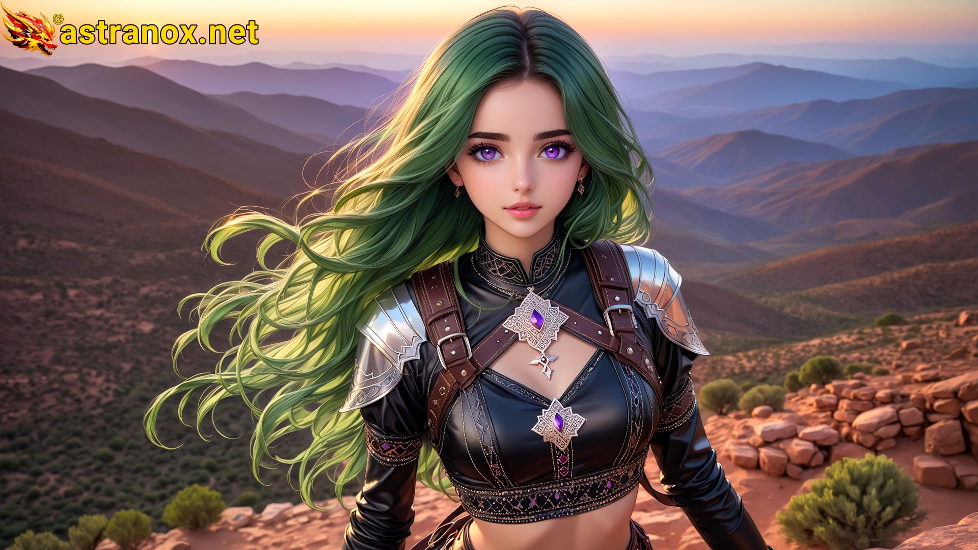 Amazing Young Female  at  - Download Free 4K Wallpaper Fantasy wallpaper with  Eyes and  Hair.