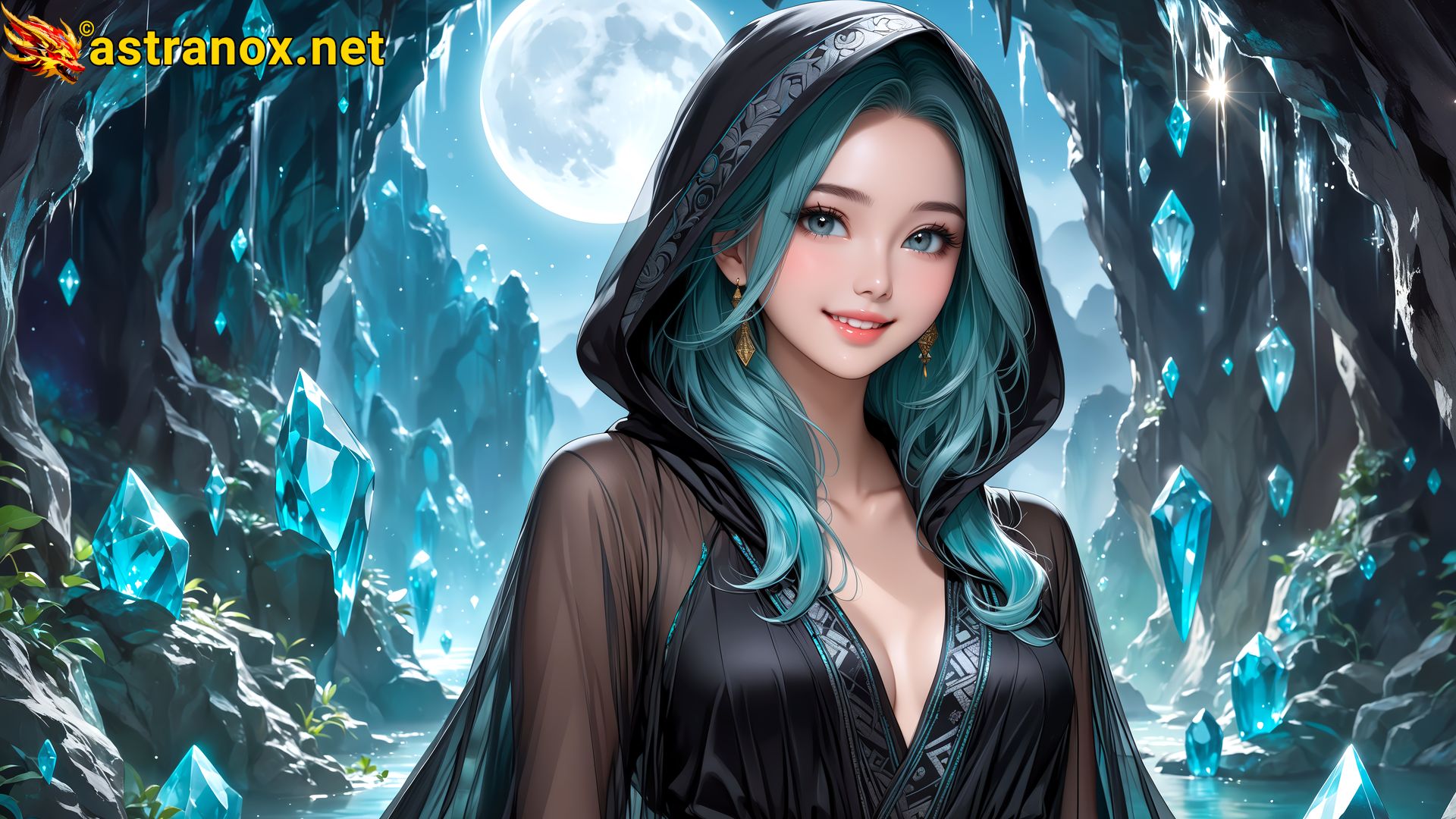 Amazing Young Female at - Download Free 4K Wallpaper Fantasy wallpaper with Eyes and Hair.