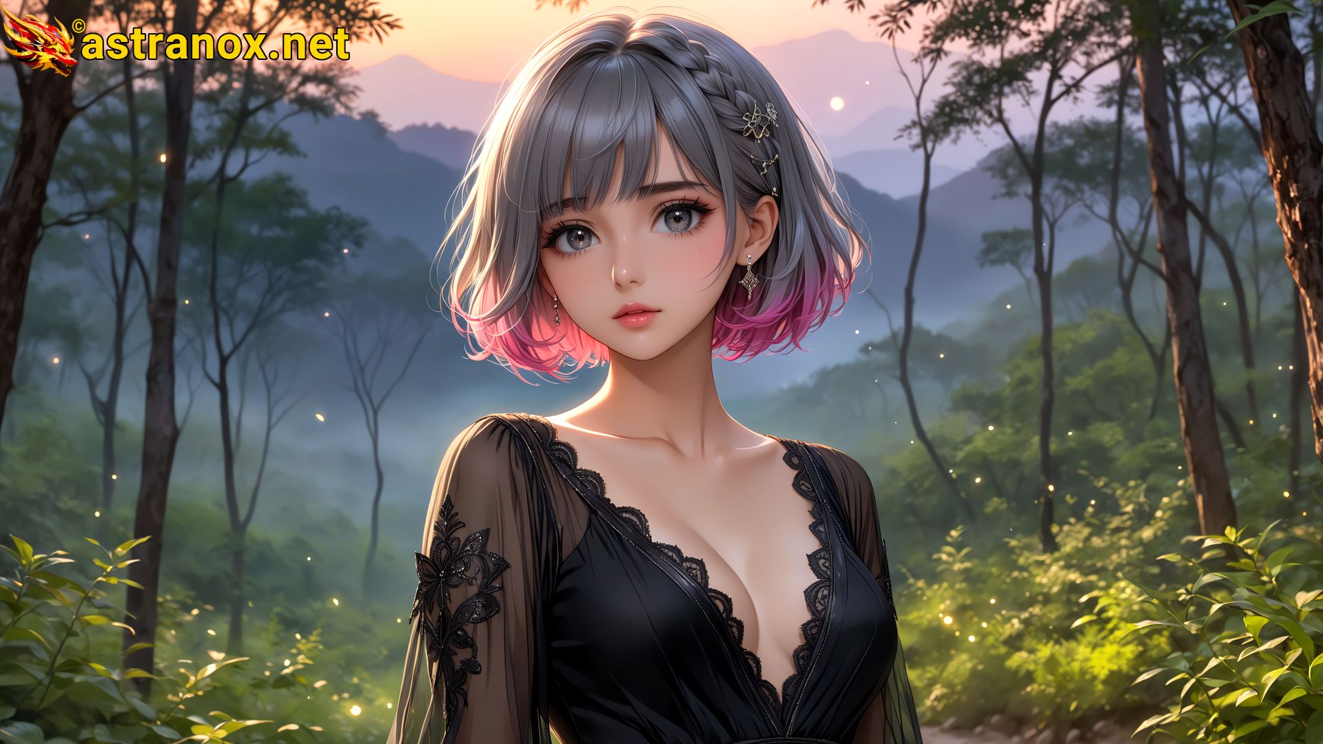 Amazing Young Female  at  - Download Free 4K Wallpaper Fantasy wallpaper with  Eyes and  Hair.