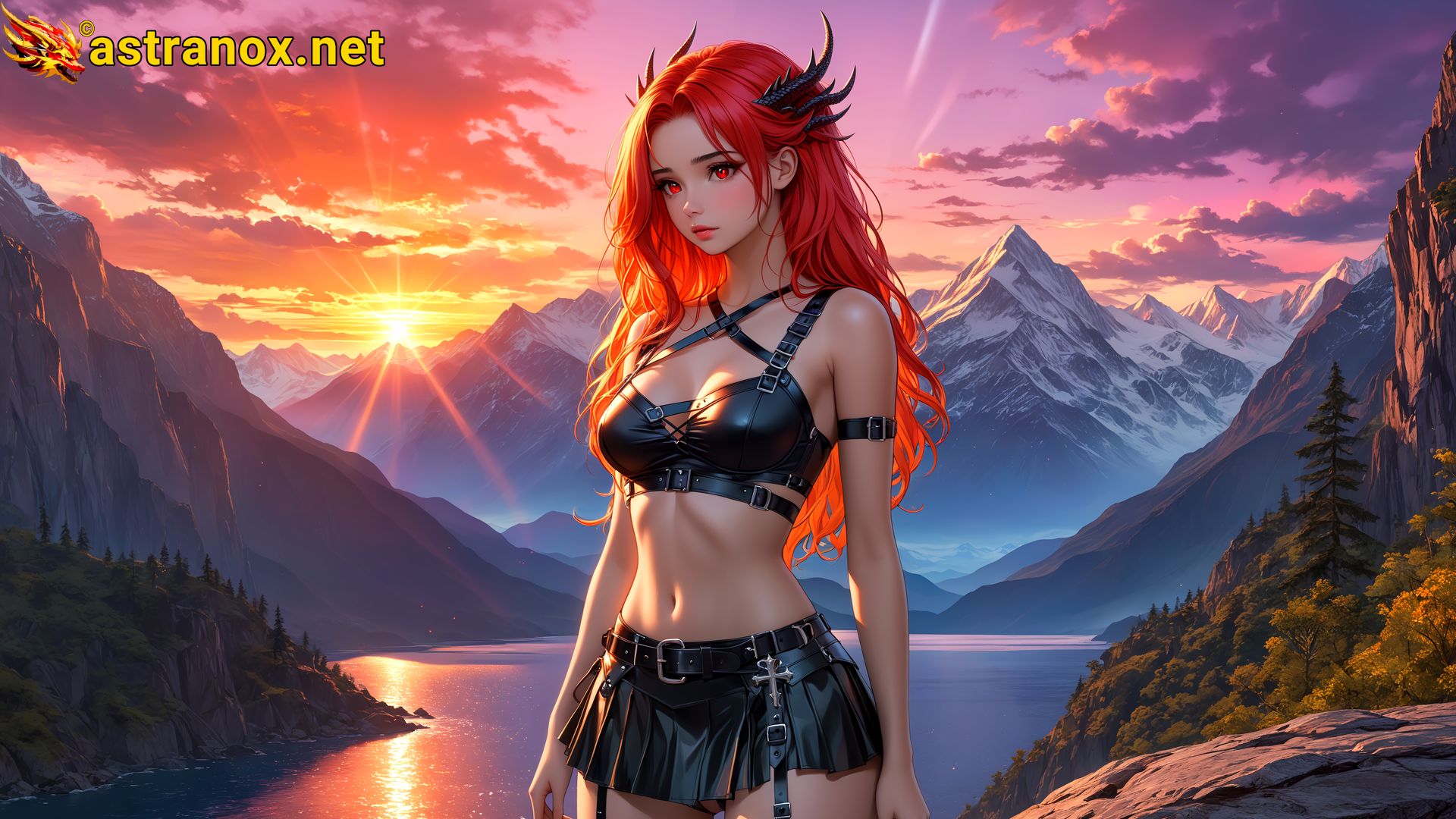 Amazing Young Female  at  - Download Free 4K Wallpaper Fantasy wallpaper with  Eyes and  Hair.