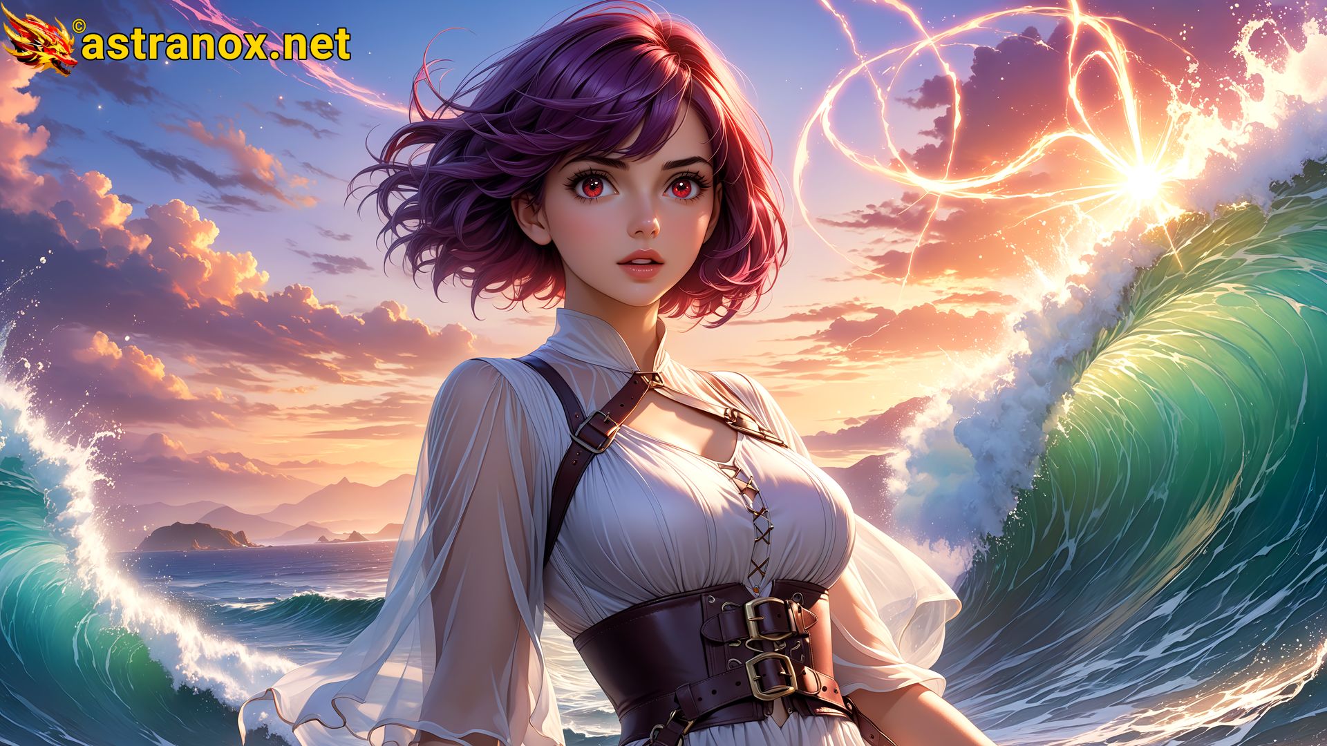 Amazing Young Female  at  - Download Free 4K Wallpaper Fantasy wallpaper with  Eyes and  Hair.