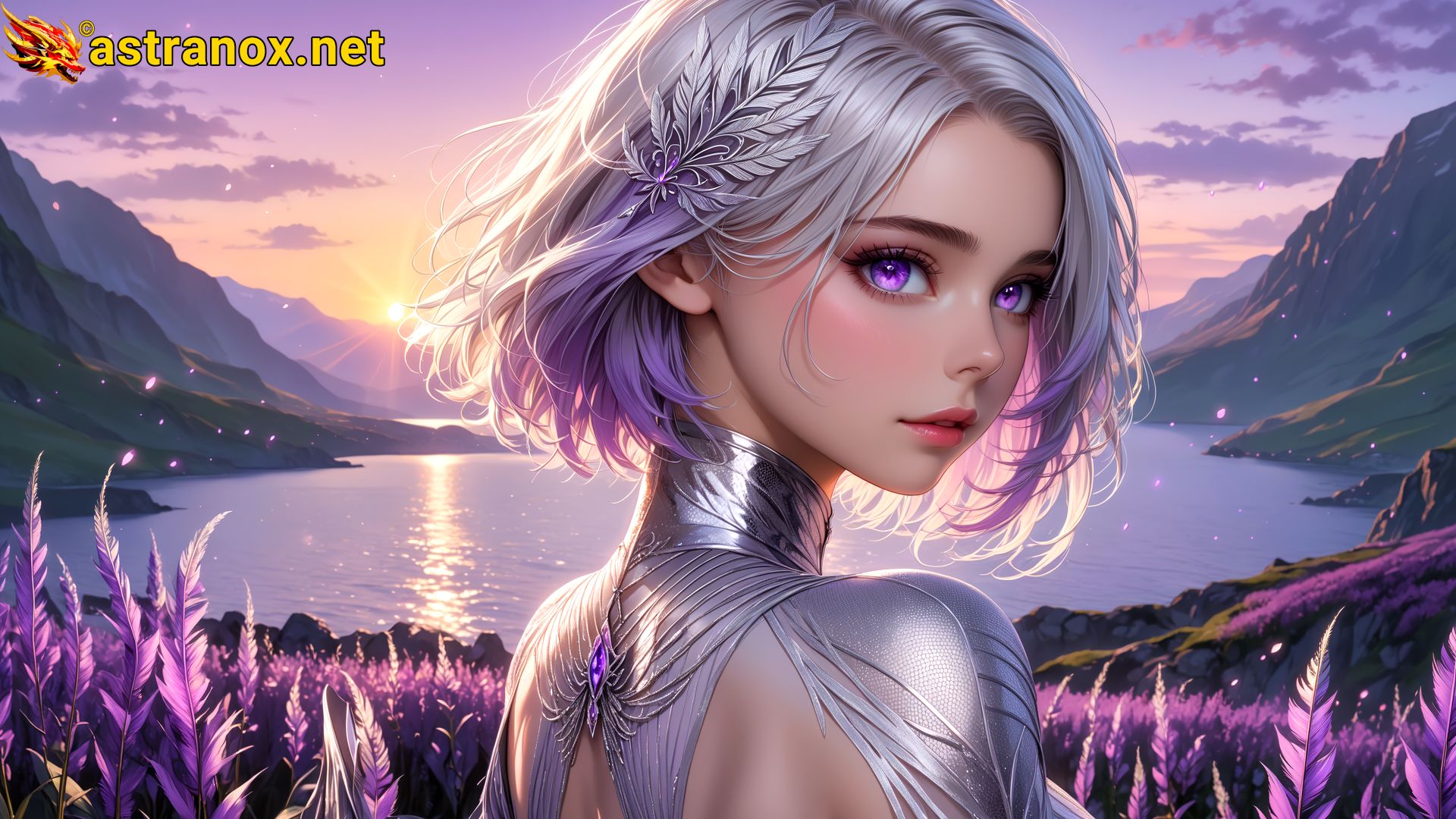 Amazing Young Female  at  - Download Free 4K Wallpaper Fantasy wallpaper with  Eyes and  Hair.