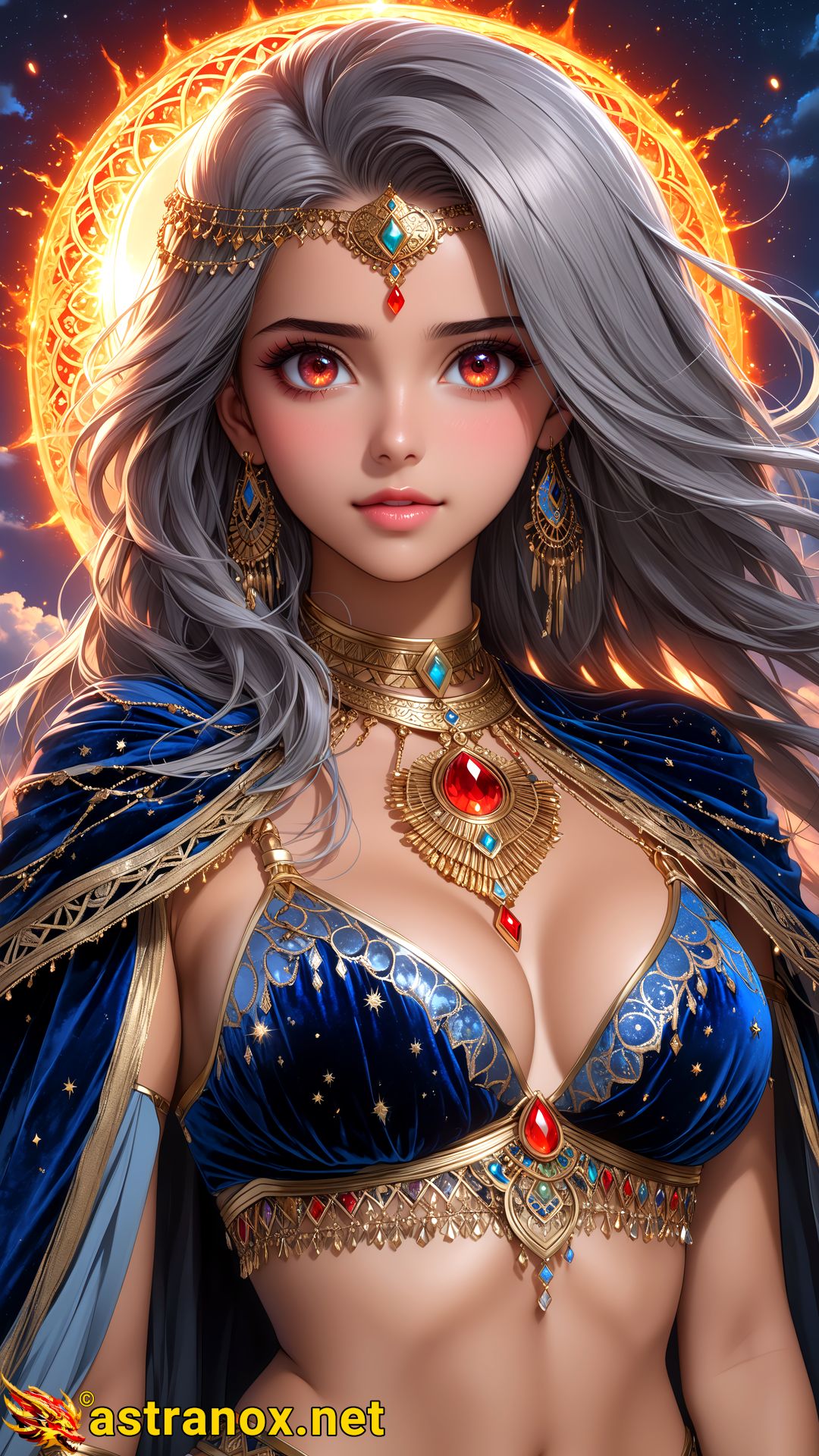 Amazing Young Female  at  - Download Free 4K Wallpaper Fantasy wallpaper with  Eyes and  Hair.