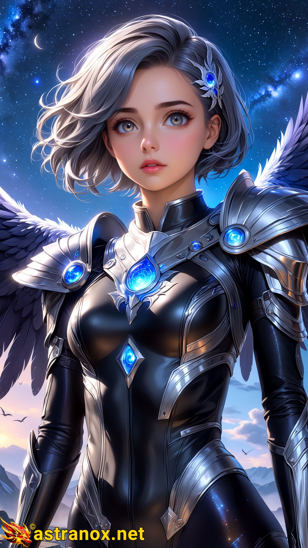 Amazing Young Female  at  - Download Free 4K Wallpaper Fantasy wallpaper with  Eyes and  Hair.