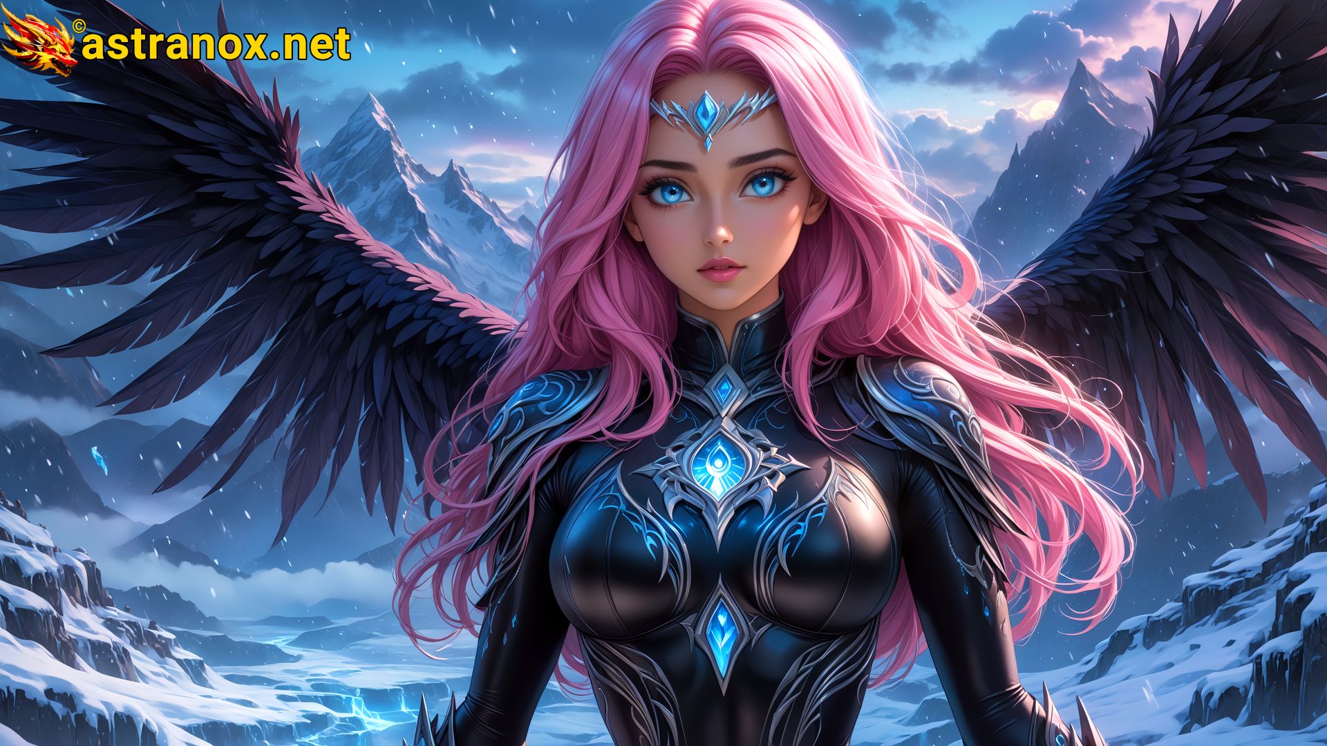 Amazing Young Female  at  - Download Free 4K Wallpaper Fantasy wallpaper with  Eyes and  Hair.