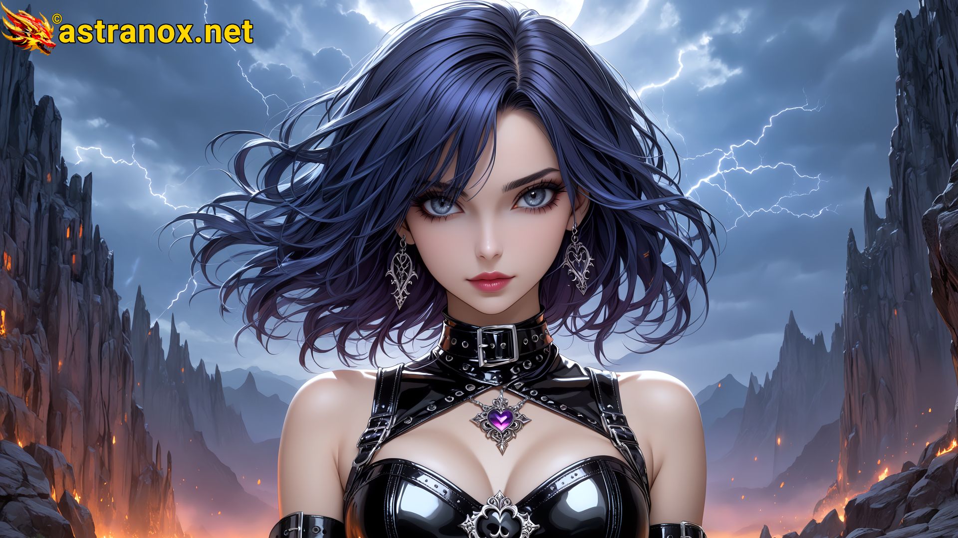 Amazing Young Female  at  - Download Free 4K Wallpaper Fantasy wallpaper with  Eyes and  Hair.