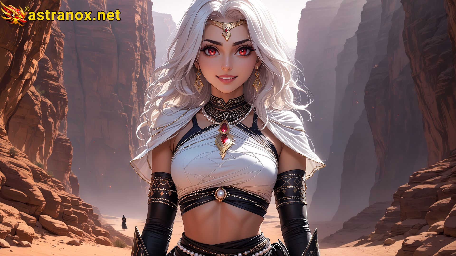 Amazing Young Female  at  - Download Free 4K Wallpaper Fantasy wallpaper with  Eyes and  Hair.