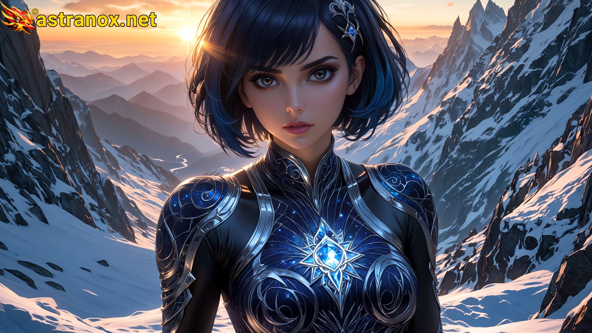 Amazing Young Female  at  - Download Free 4K Wallpaper Fantasy wallpaper with  Eyes and  Hair.