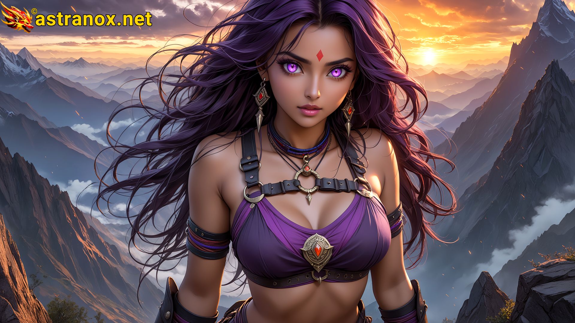 Amazing Young Female  at  - Download Free 4K Wallpaper Fantasy wallpaper with  Eyes and  Hair.