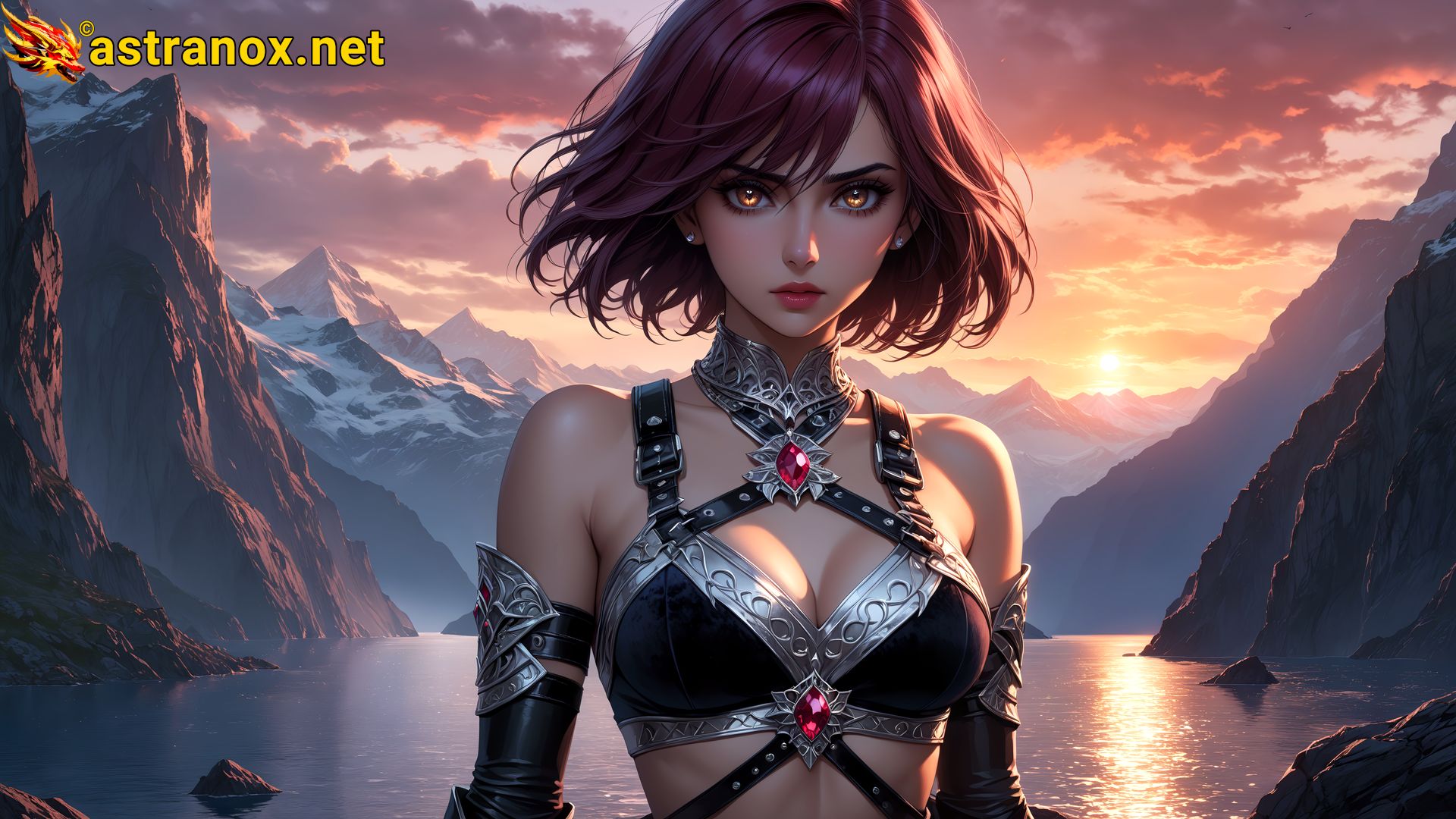 Amazing Young Female  at  - Download Free 4K Wallpaper Fantasy wallpaper with  Eyes and  Hair.