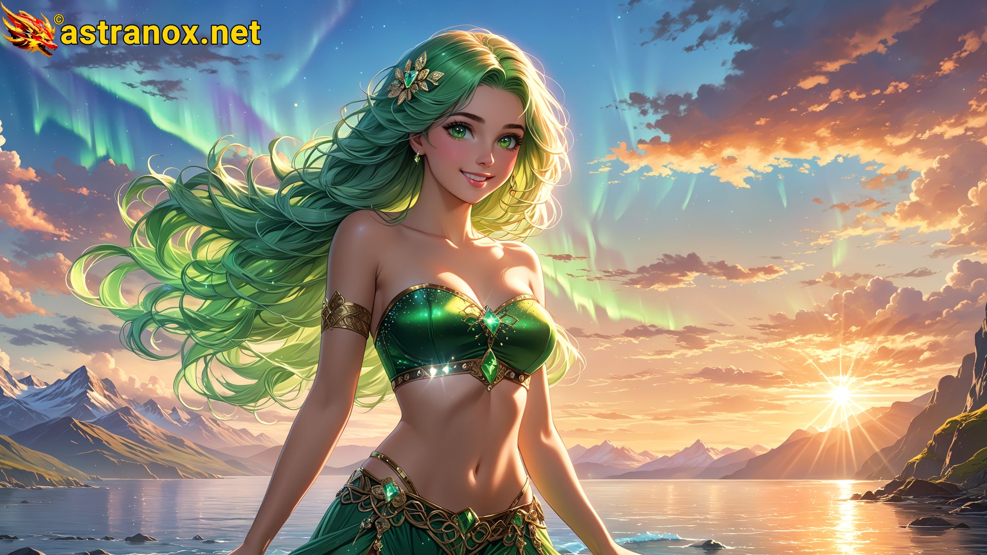 Amazing Young Female  at  - Download Free 4K Wallpaper Fantasy wallpaper with  Eyes and  Hair.