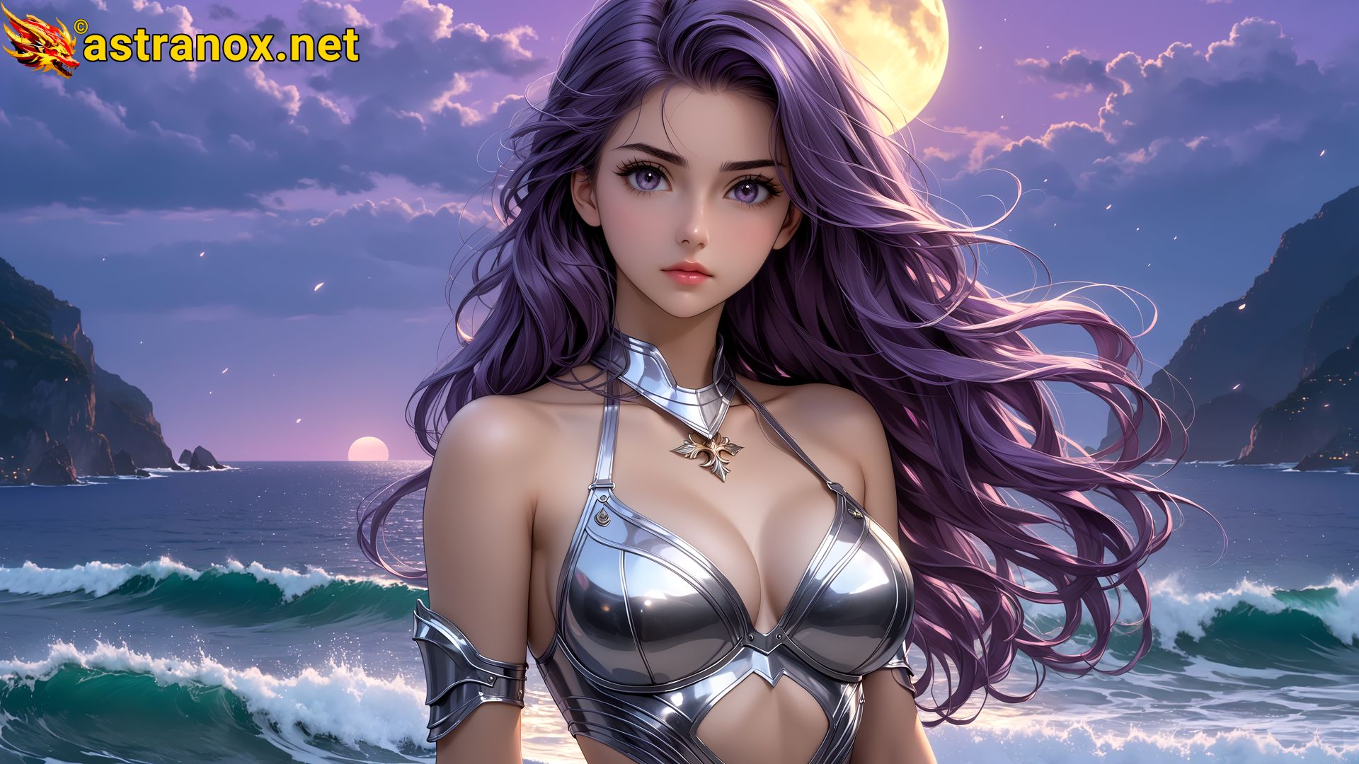 Amazing Young Female  at  - Download Free 4K Wallpaper Fantasy wallpaper with  Eyes and  Hair.