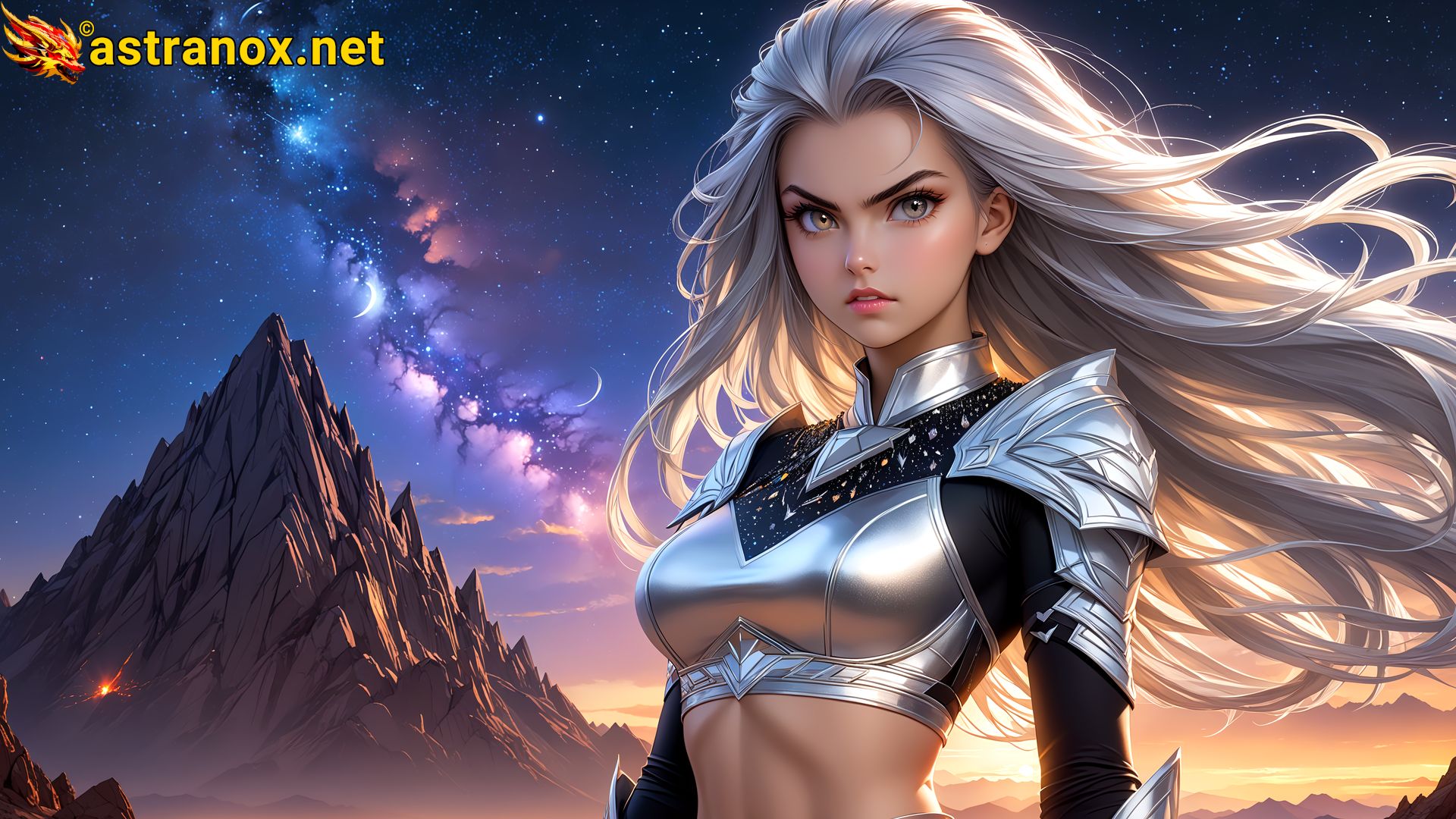 Amazing Young Female  at  - Download Free 4K Wallpaper Fantasy wallpaper with  Eyes and  Hair.