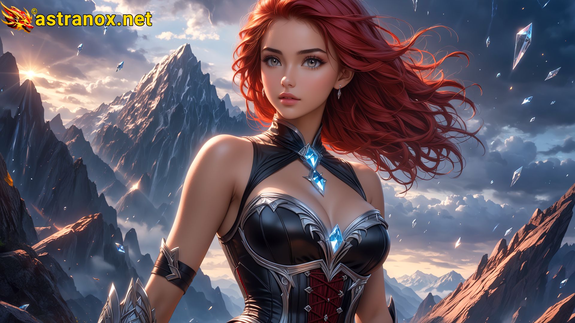 Amazing Young Female  at  - Download Free 4K Wallpaper Fantasy wallpaper with  Eyes and  Hair.