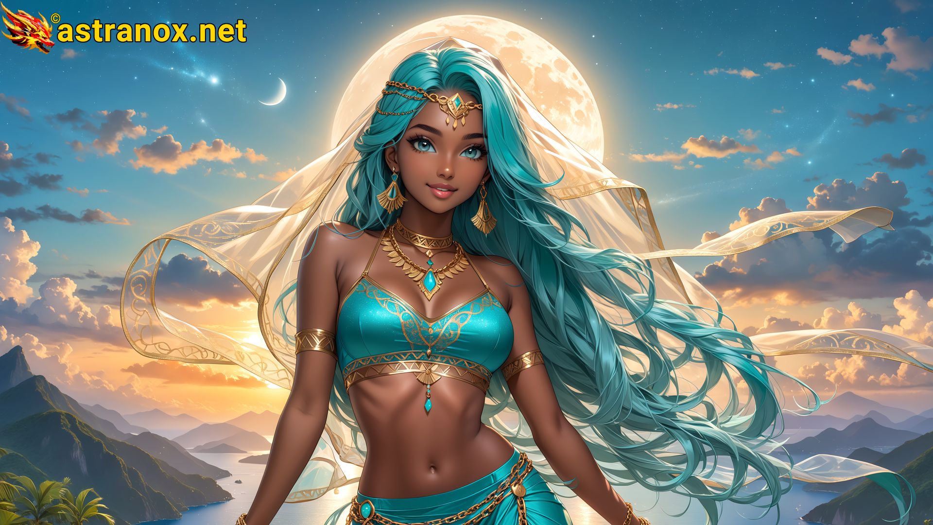 Amazing Young Female  at  - Download Free 4K Wallpaper Fantasy wallpaper with  Eyes and  Hair.