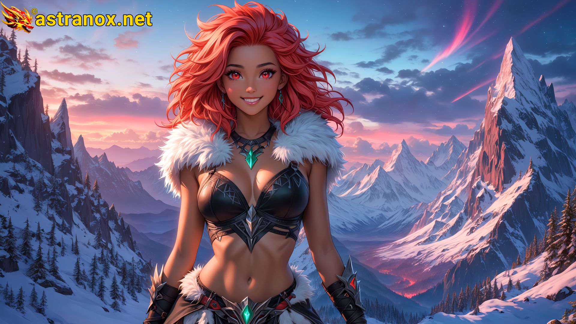 Amazing Young Female  at  - Download Free 4K Wallpaper Fantasy wallpaper with  Eyes and  Hair.