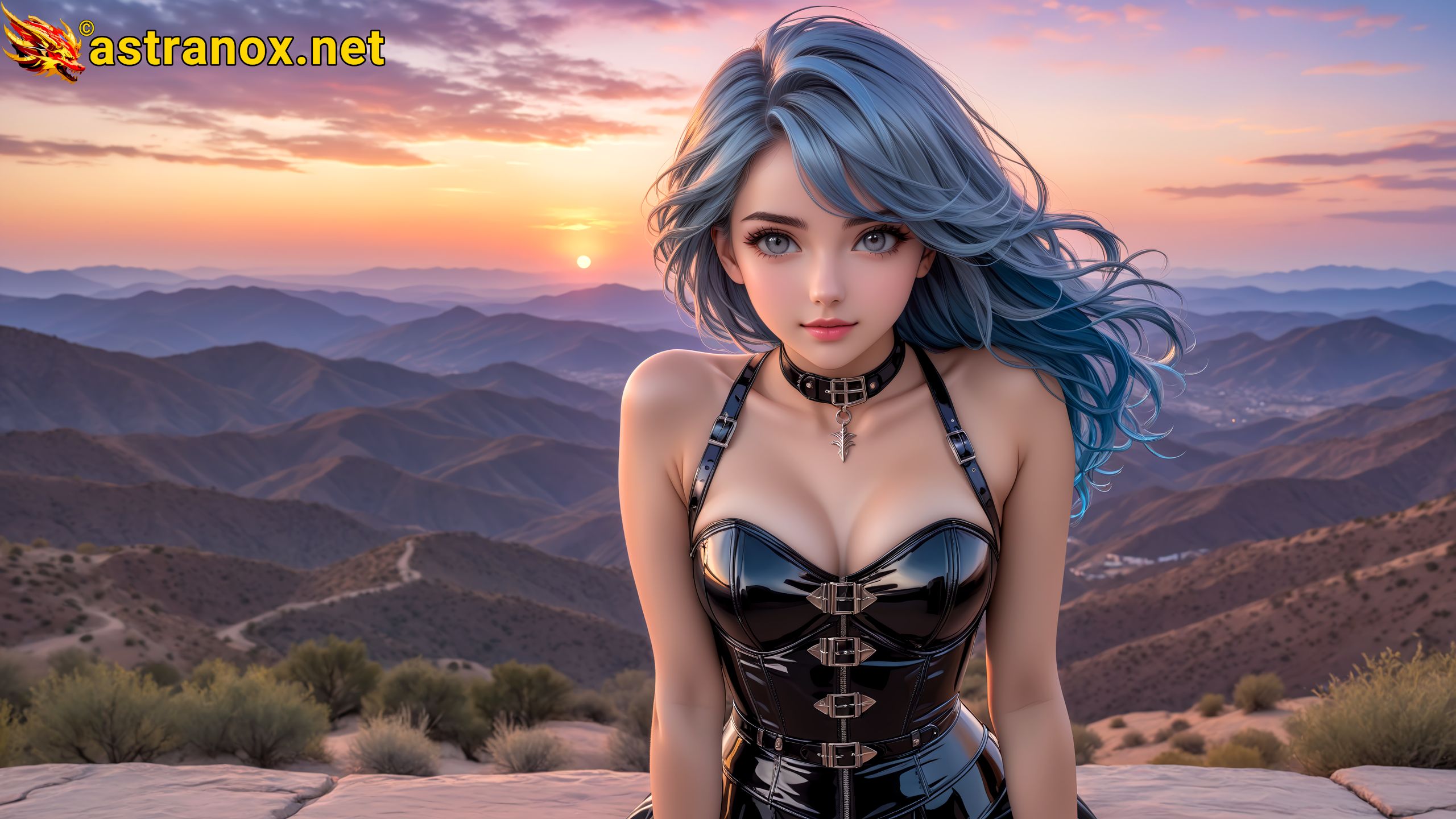 Amazing Young Female  at  - Download Free 4K Wallpaper Fantasy wallpaper with  Eyes and  Hair.