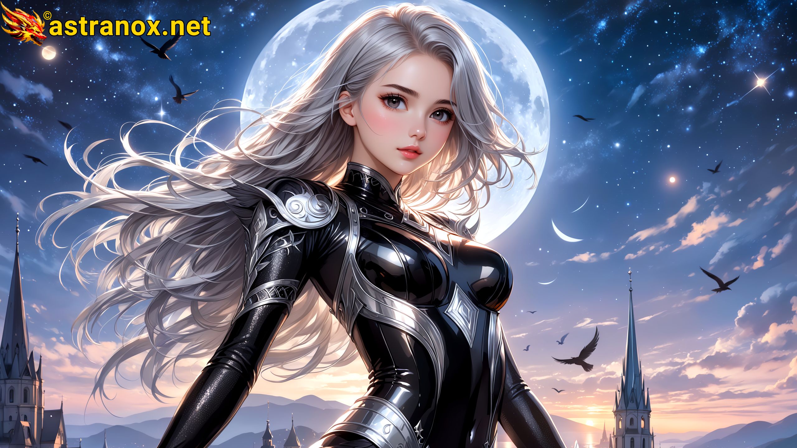 Amazing Young Female  at  - Download Free 4K Wallpaper Fantasy wallpaper with  Eyes and  Hair.