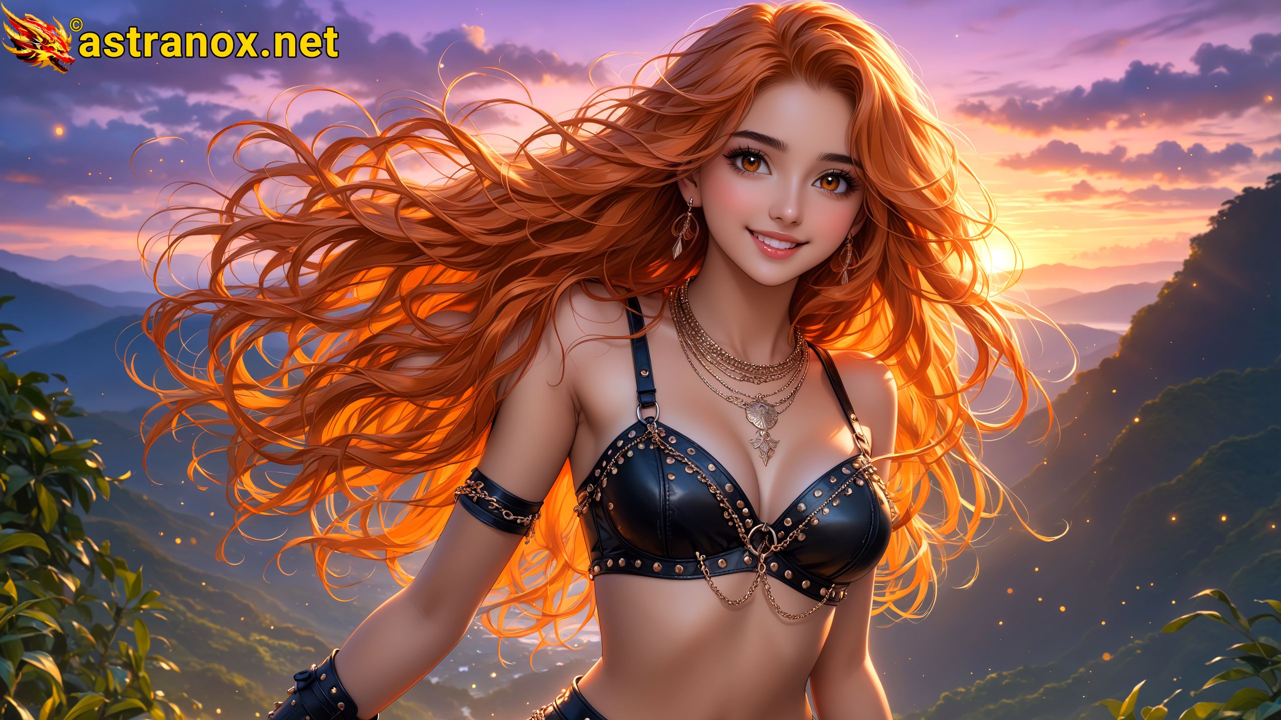 Amazing Young Female  at  - Download Free 4K Wallpaper Fantasy wallpaper with  Eyes and  Hair.