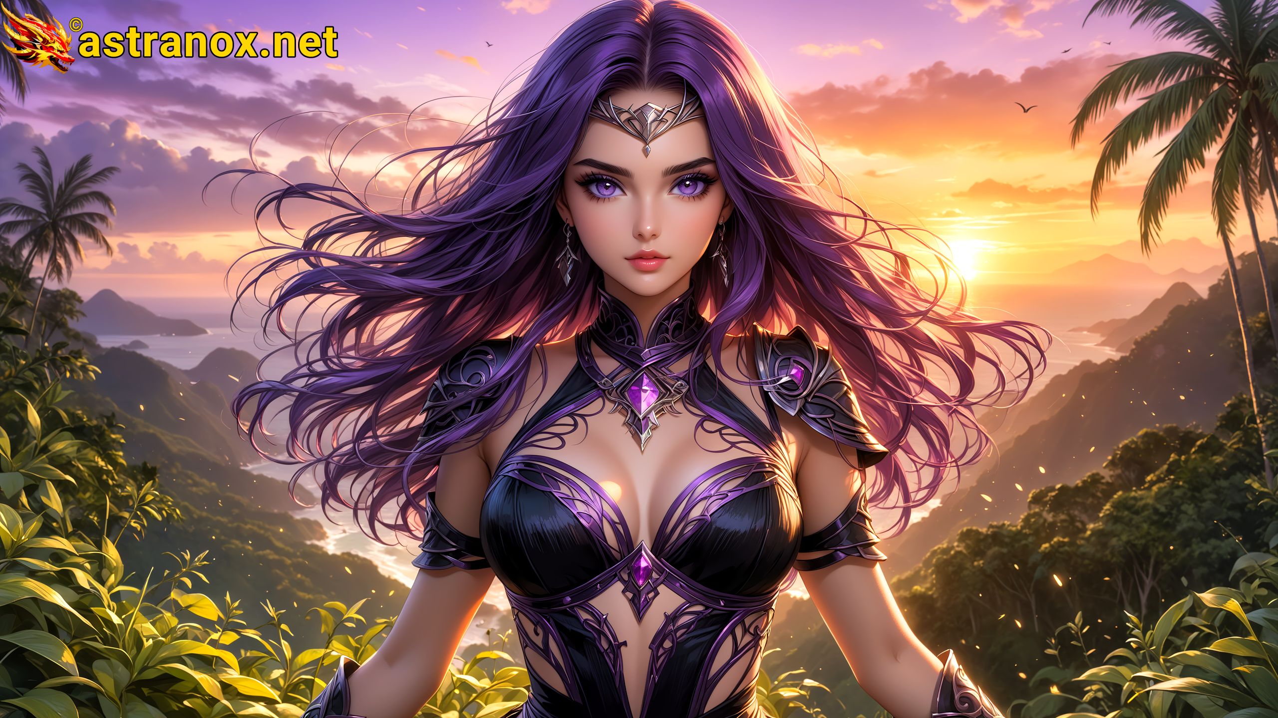 Amazing Young Female  at  - Download Free 4K Wallpaper Fantasy wallpaper with  Eyes and  Hair.