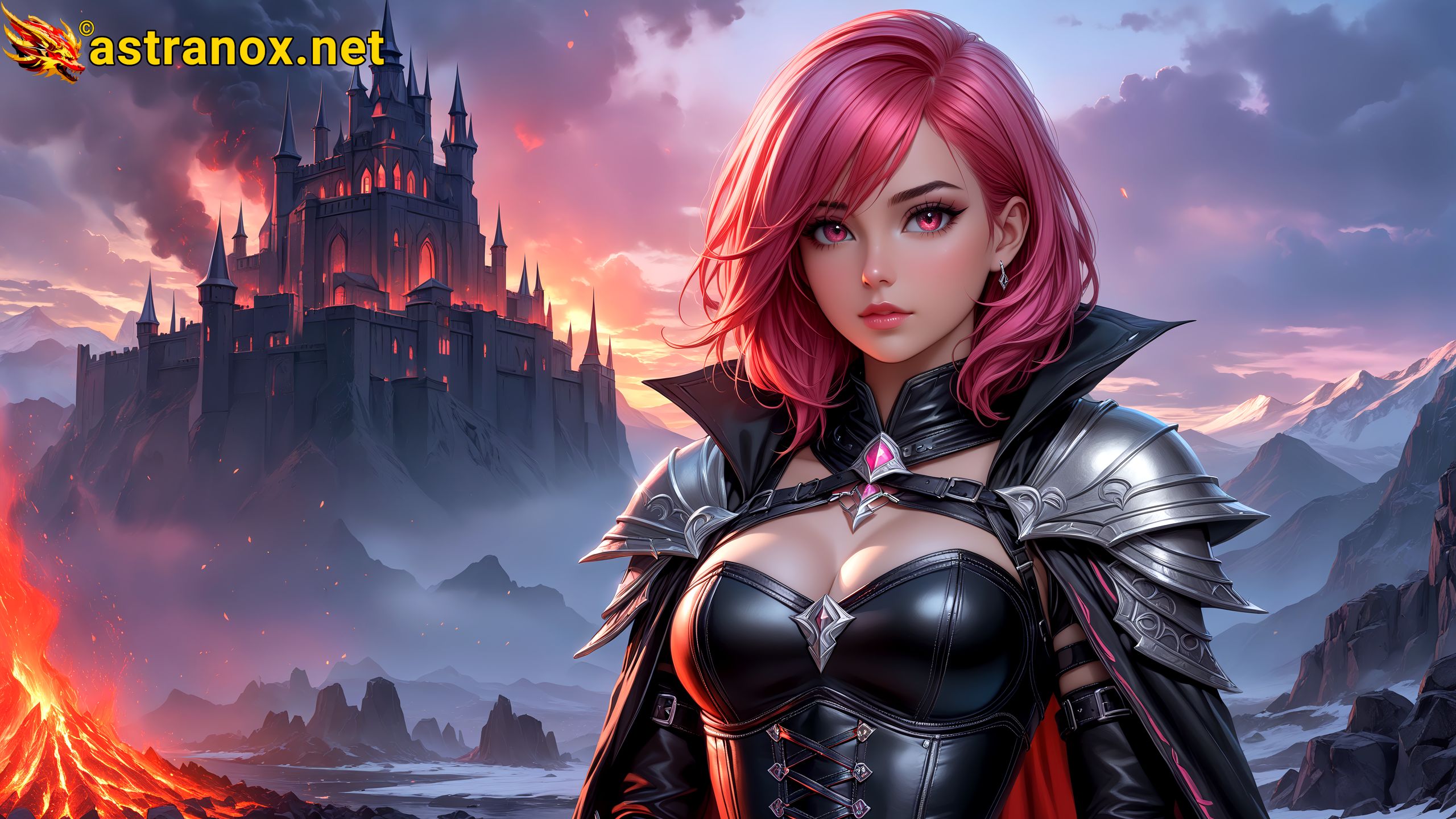 Amazing Young Female  at  - Download Free 4K Wallpaper Fantasy wallpaper with  Eyes and  Hair.