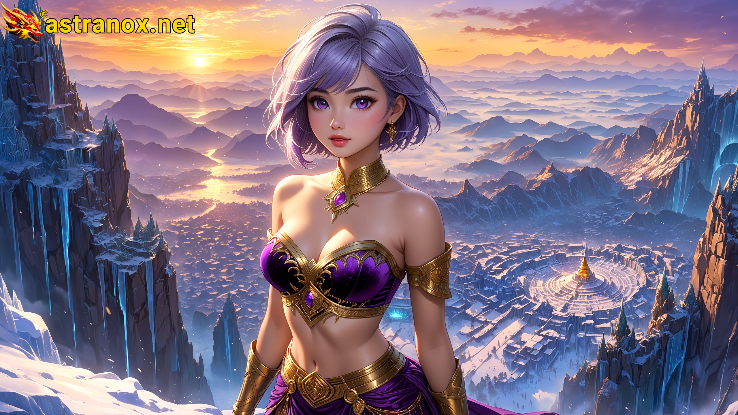 Amazing Young Female  at  - Download Free 4K Wallpaper Fantasy wallpaper with  Eyes and  Hair.