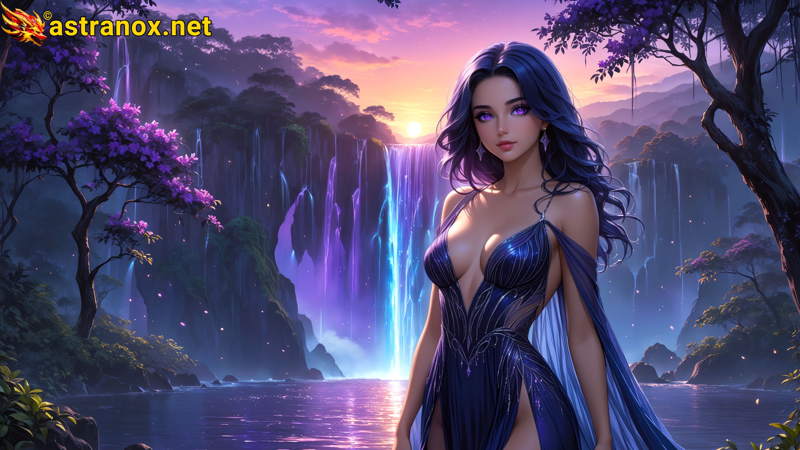 Amazing Young Female  at  - Download Free 4K Wallpaper Fantasy wallpaper with  Eyes and  Hair.