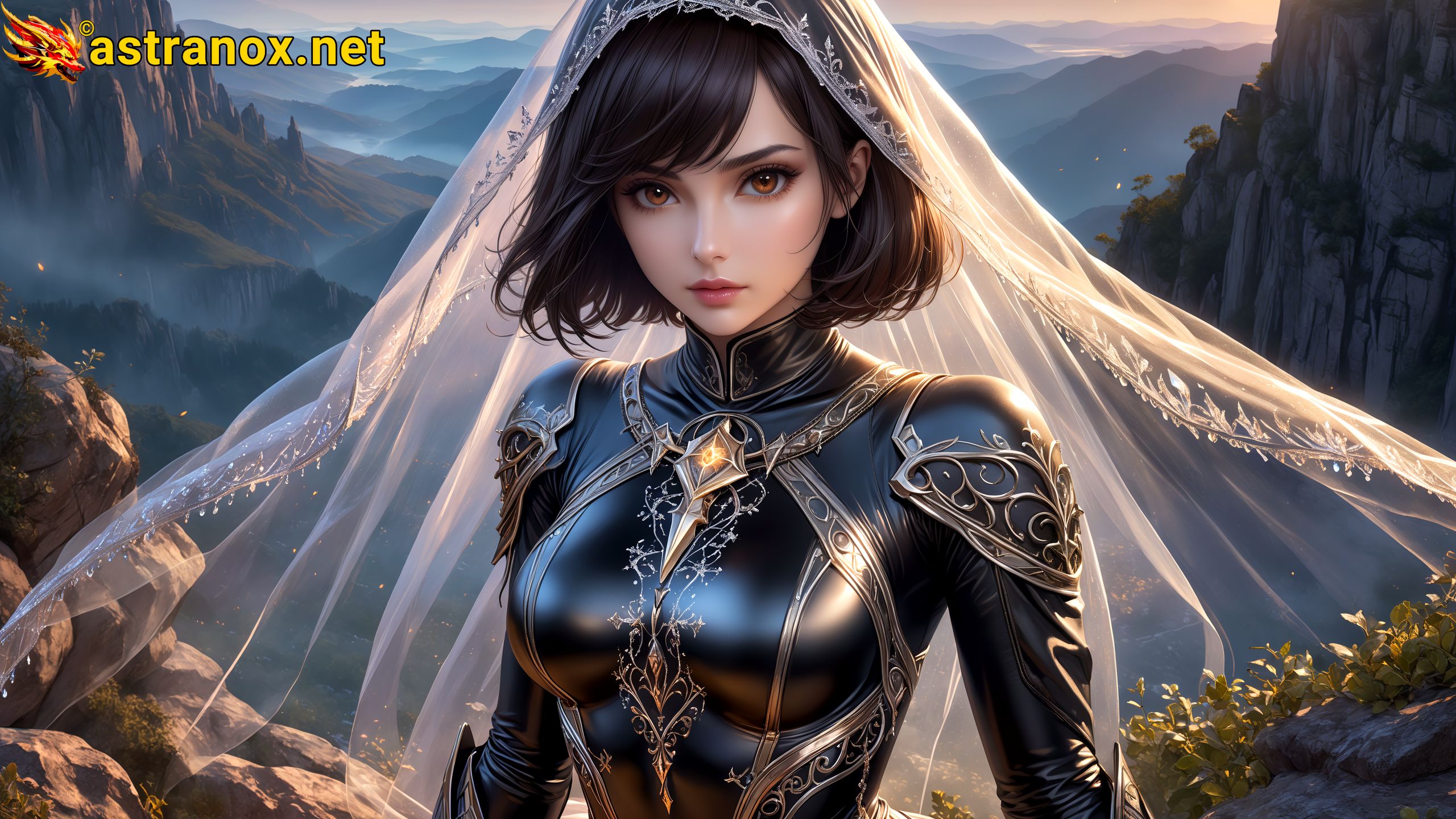 Amazing Young Female  at  - Download Free 4K Wallpaper Fantasy wallpaper with  Eyes and  Hair.