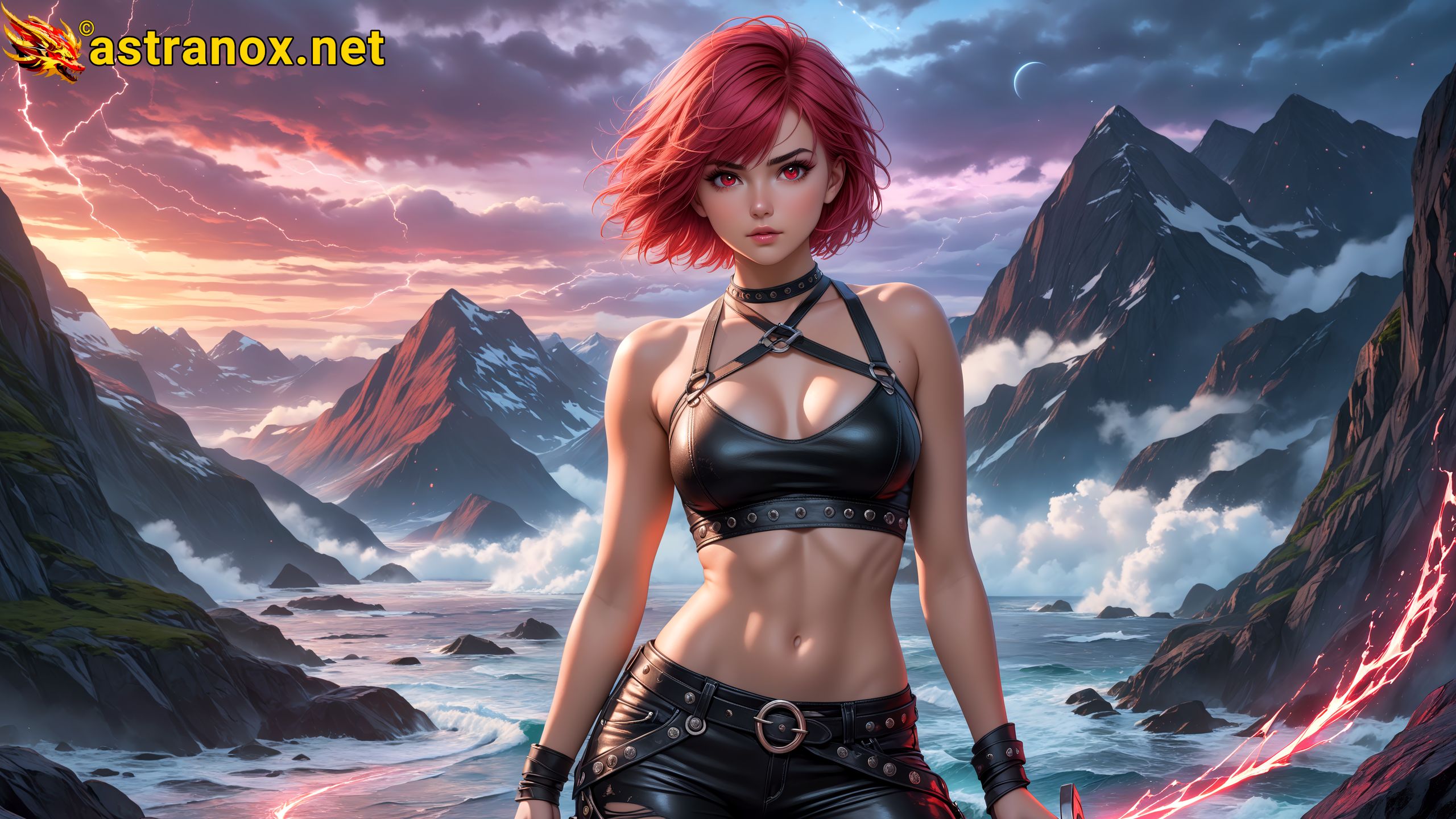 Amazing Young Female  at  - Download Free 4K Wallpaper Fantasy wallpaper with  Eyes and  Hair.