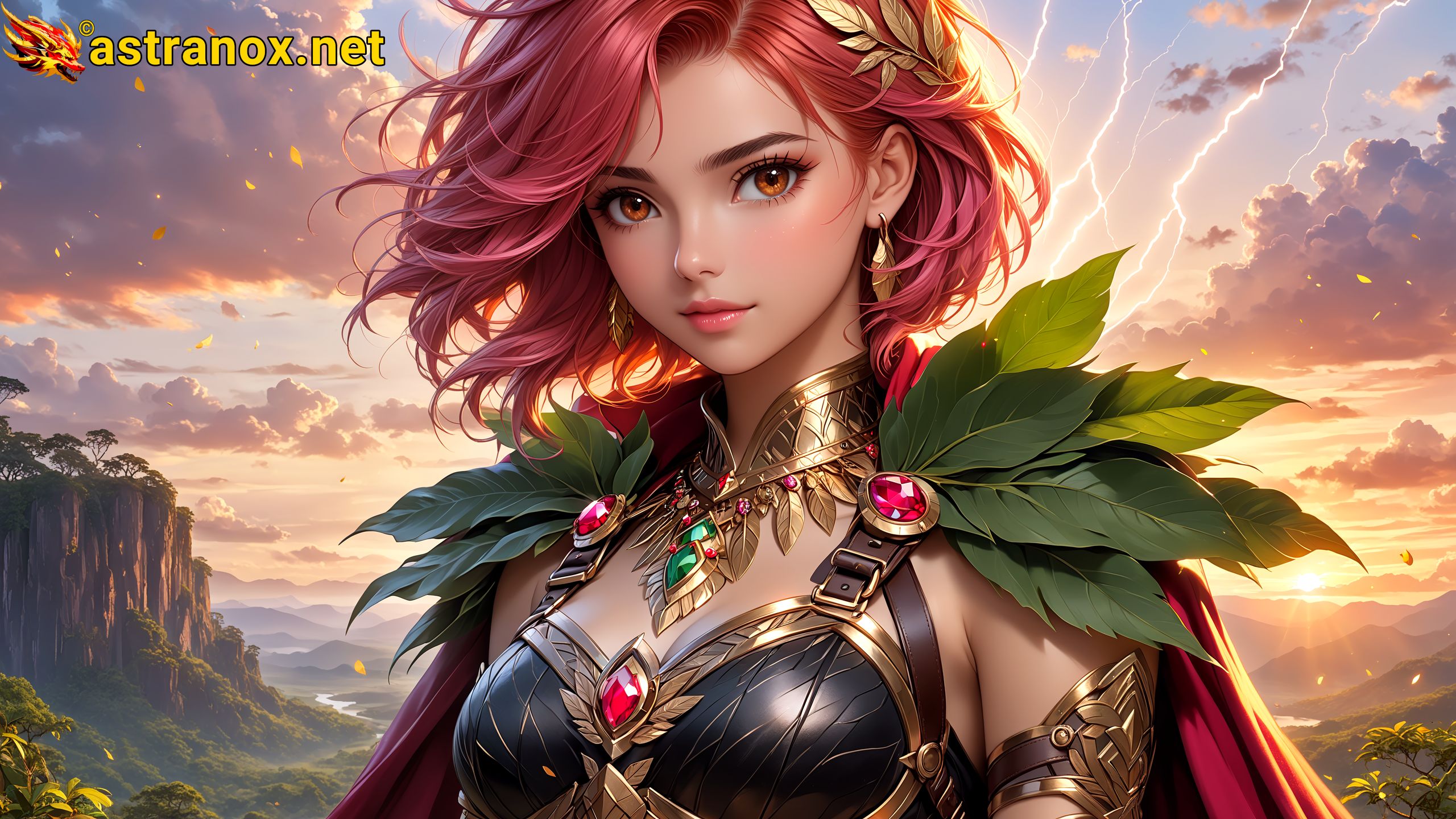 Amazing Young Female  at  - Download Free 4K Wallpaper Fantasy wallpaper with  Eyes and  Hair.