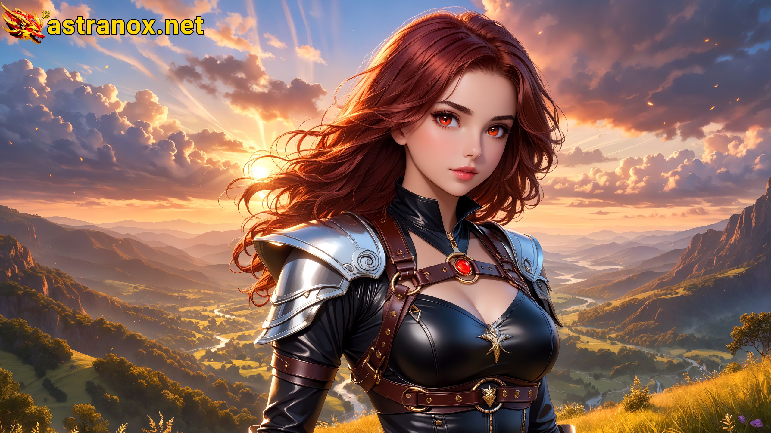 Amazing Young Female  at  - Download Free 4K Wallpaper Fantasy wallpaper with  Eyes and  Hair.