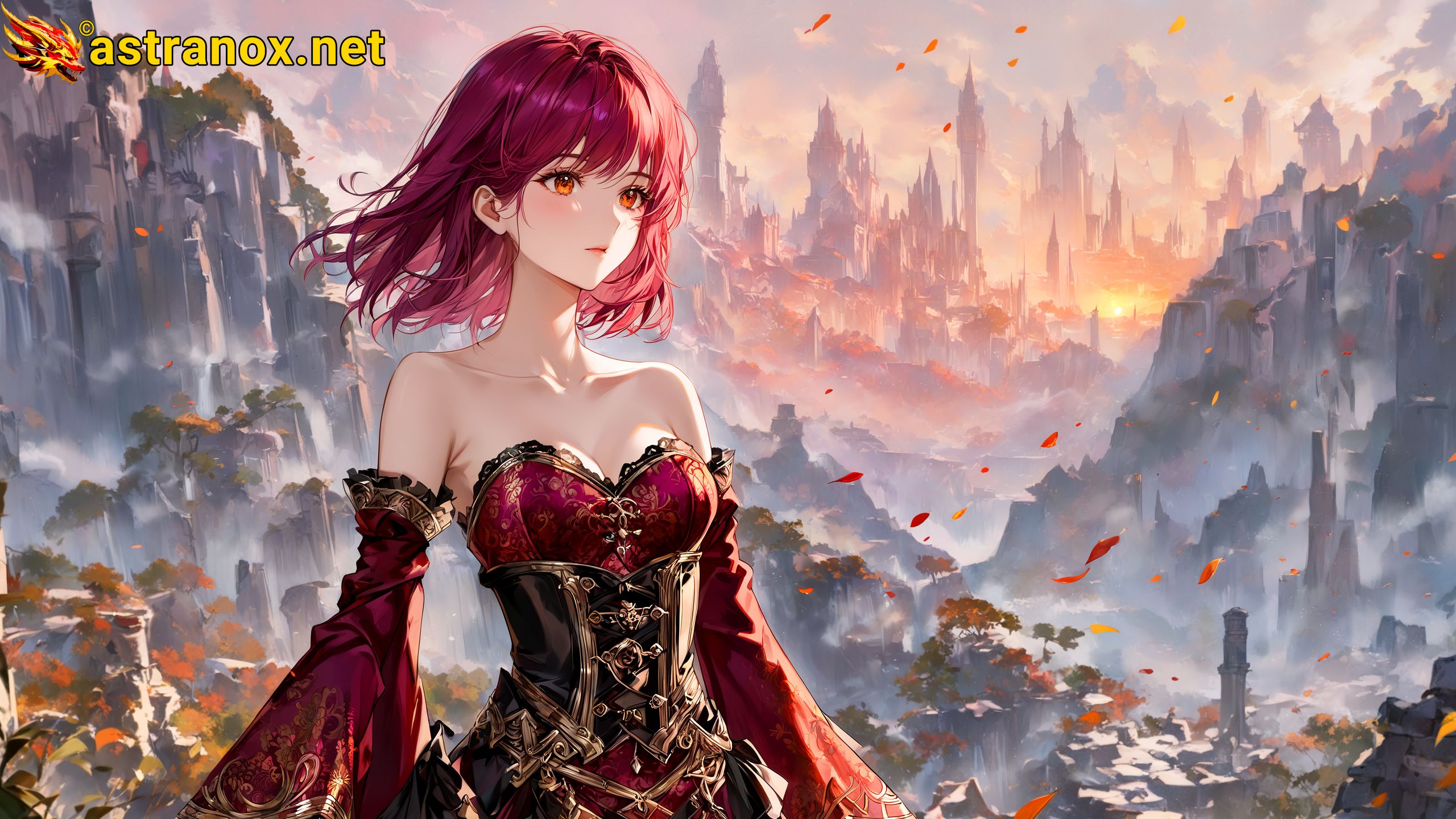 Amazing Young Female  at  - Download Free 4K Wallpaper Fantasy wallpaper with  Eyes and  Hair.