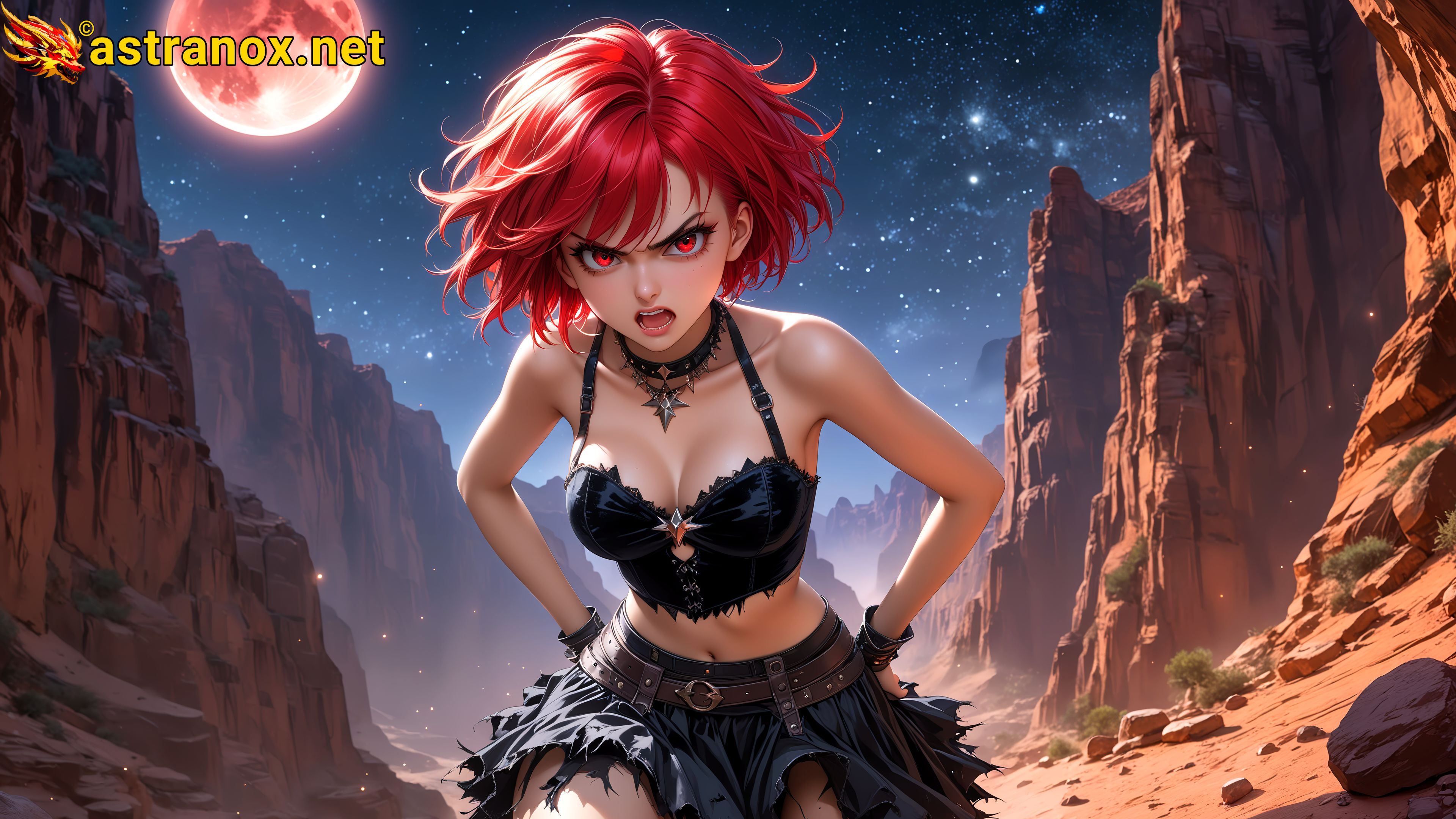 Amazing Young Female  at  - Download Free 4K Wallpaper Fantasy wallpaper with  Eyes and  Hair.