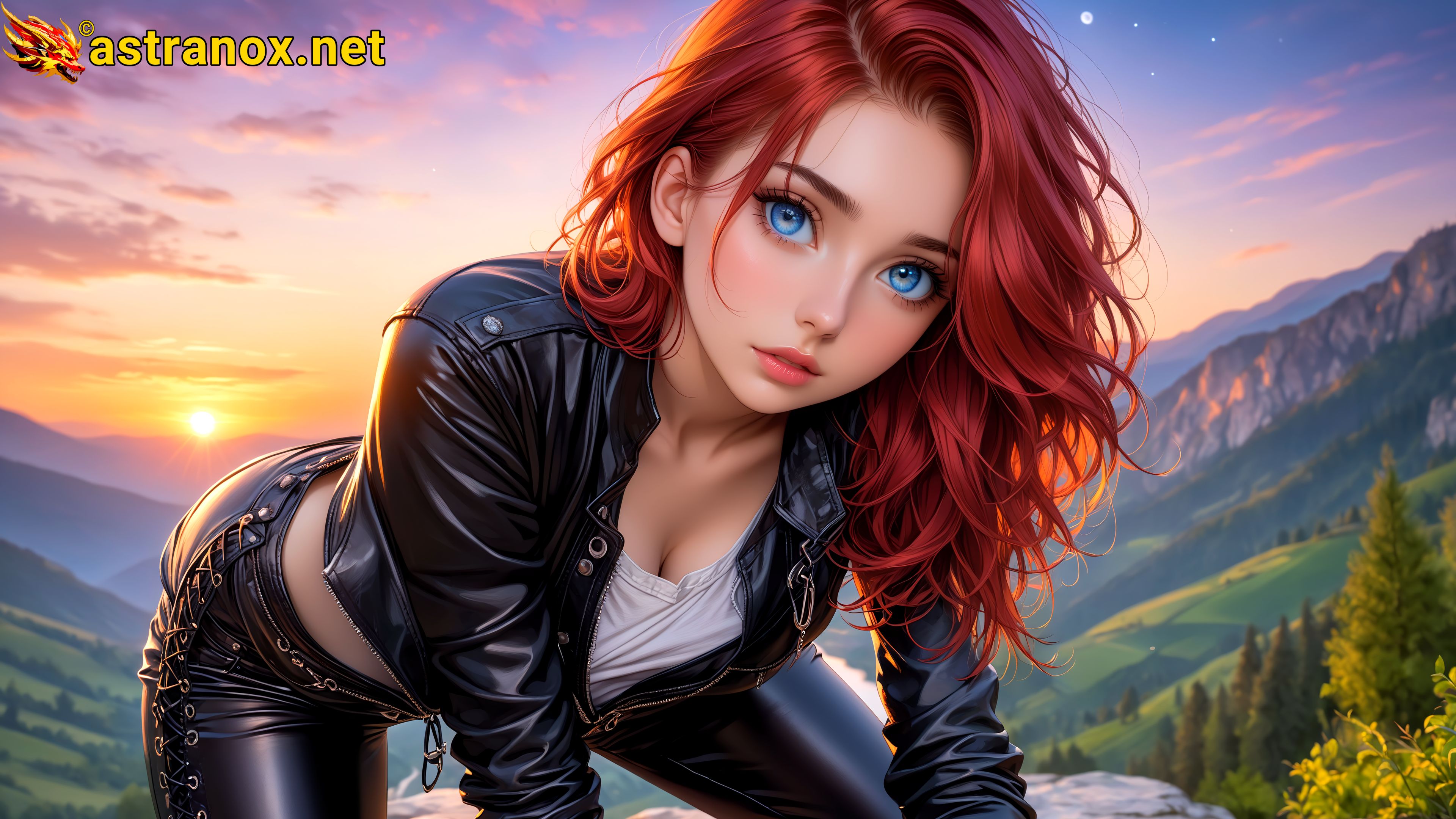 Amazing Young Female  at  - Download Free 4K Wallpaper Fantasy wallpaper with  Eyes and  Hair.