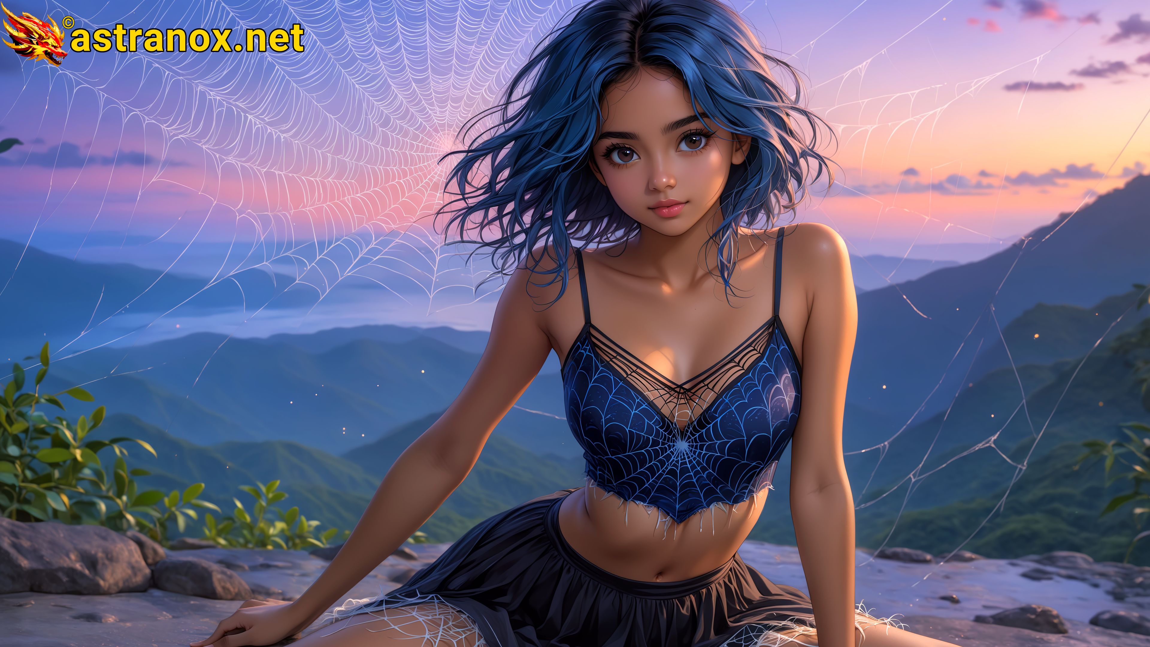 Amazing Young Female  at  - Download Free 4K Wallpaper Fantasy wallpaper with  Eyes and  Hair.