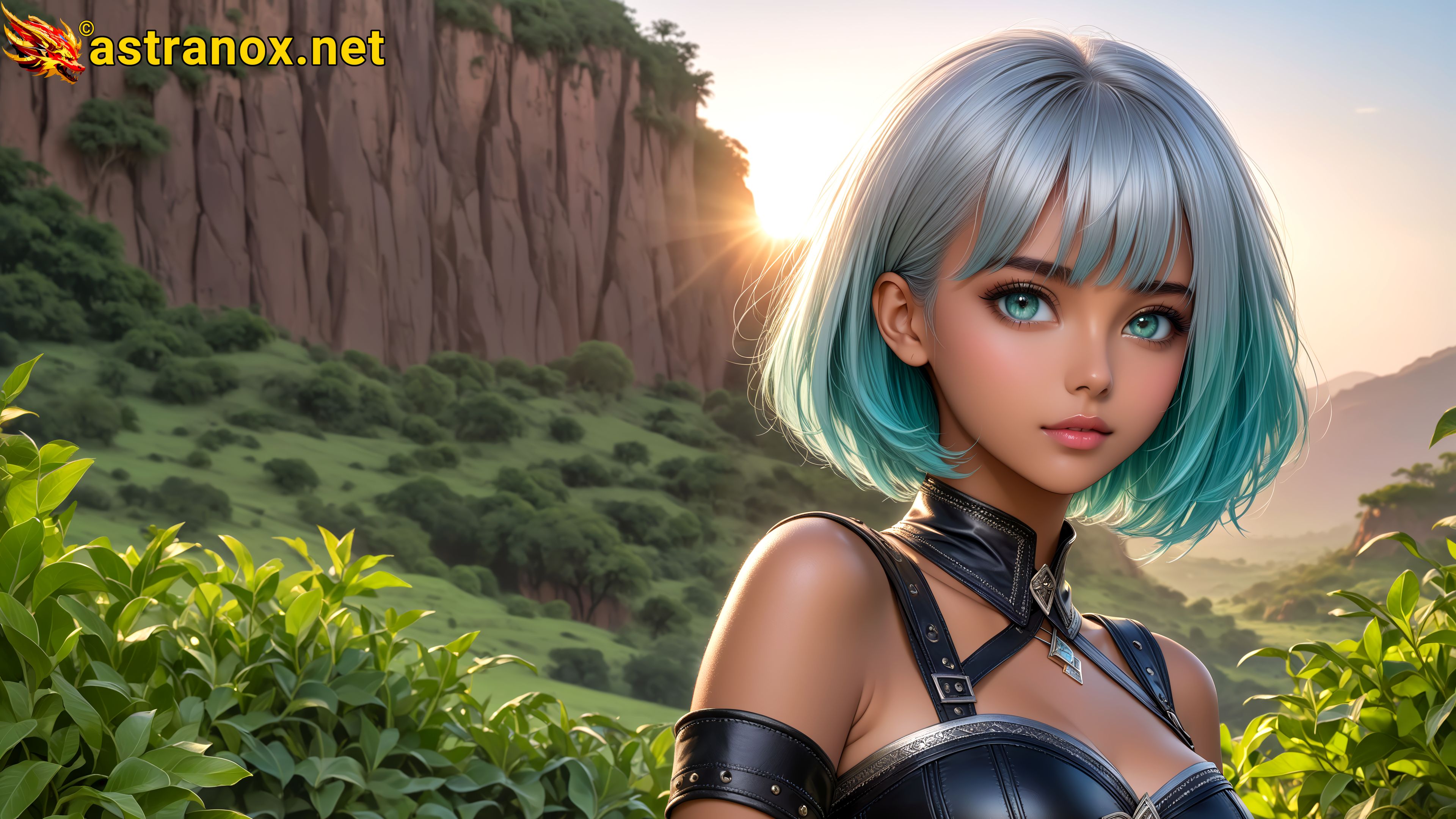 Amazing Young Female  at  - Download Free 4K Wallpaper Fantasy wallpaper with  Eyes and  Hair.