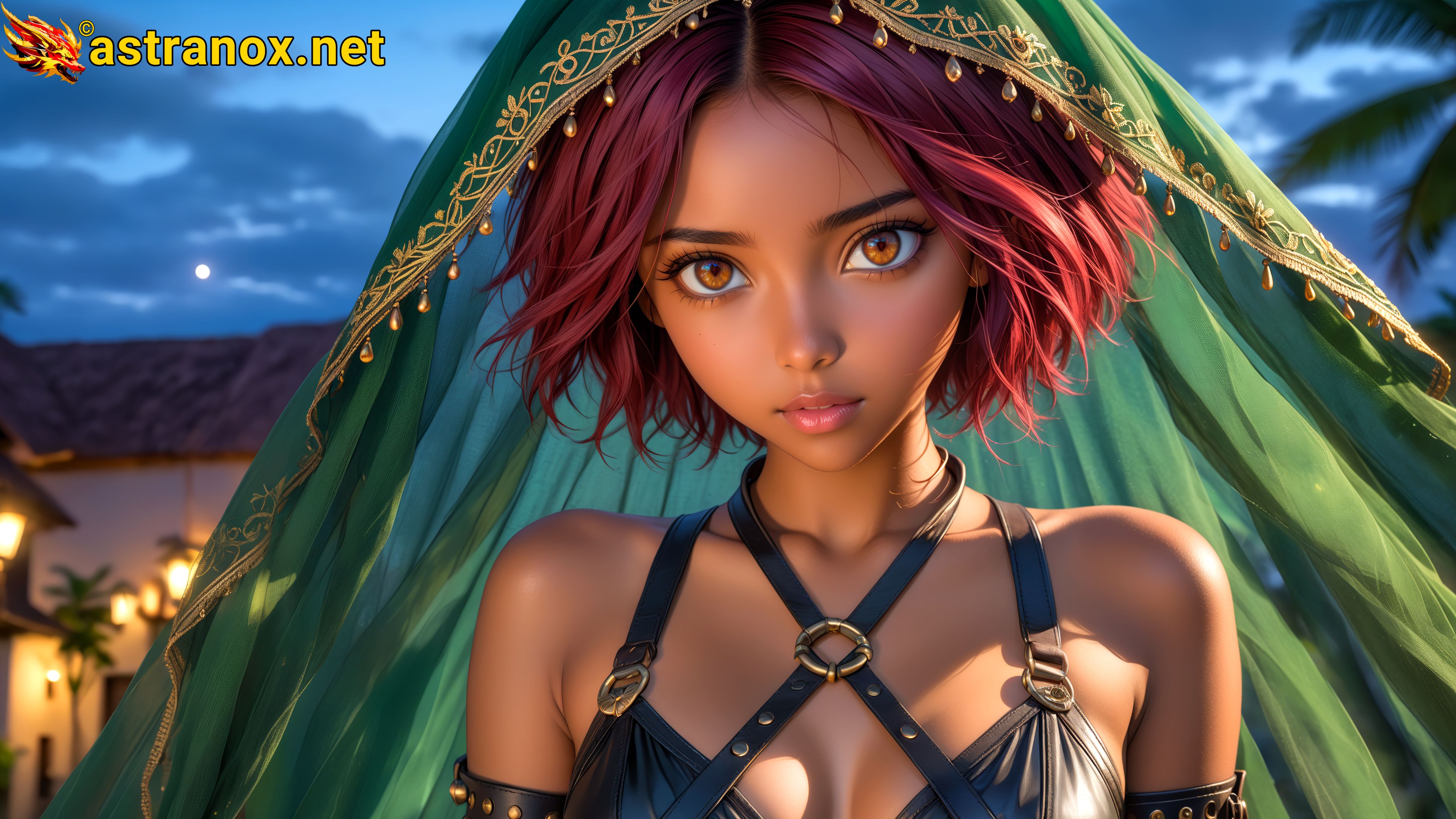 Amazing Young Female  at  - Download Free 4K Wallpaper Fantasy wallpaper with  Eyes and  Hair.