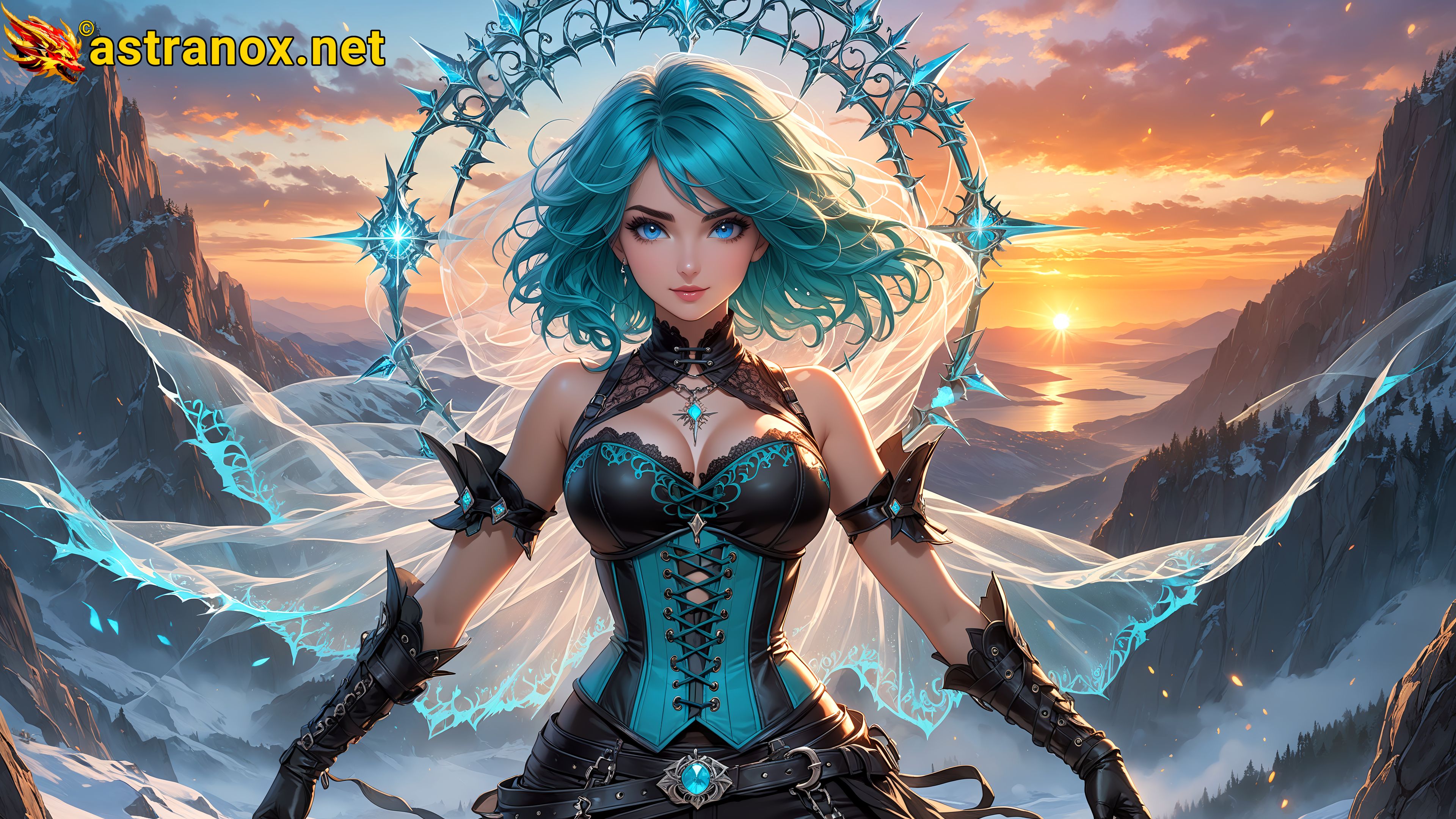 Amazing Young Female  at  - Download Free 4K Wallpaper Fantasy wallpaper with  Eyes and  Hair.