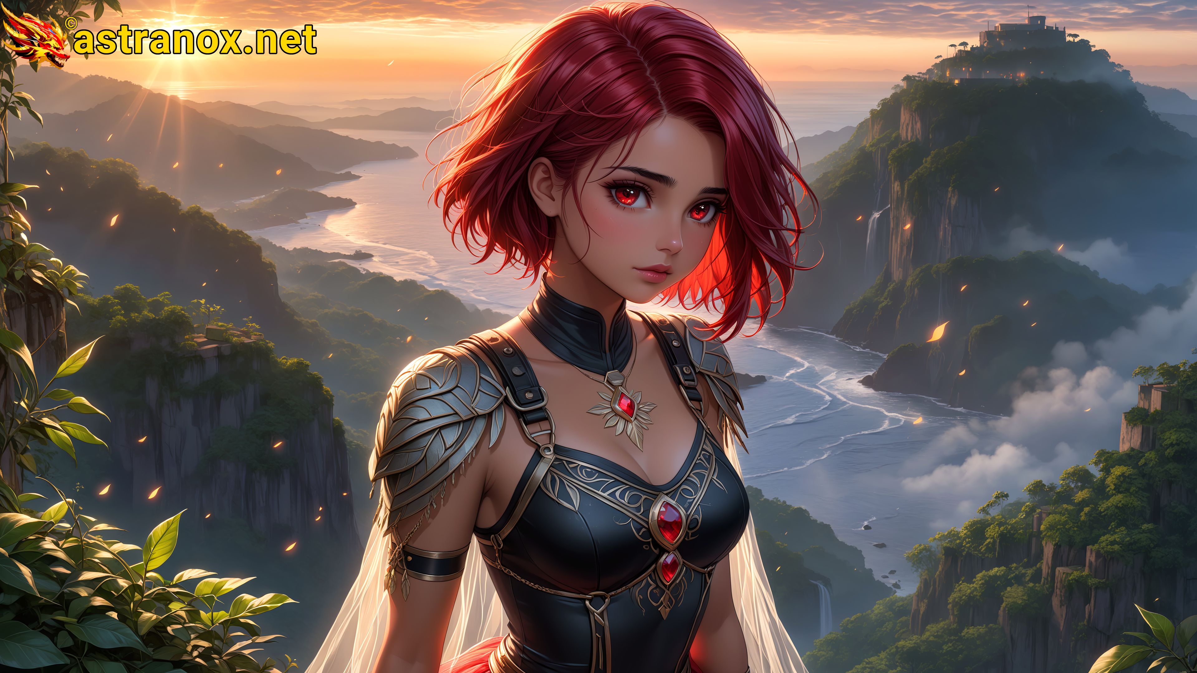 Amazing Young Female  at  - Download Free 4K Wallpaper Fantasy wallpaper with  Eyes and  Hair.