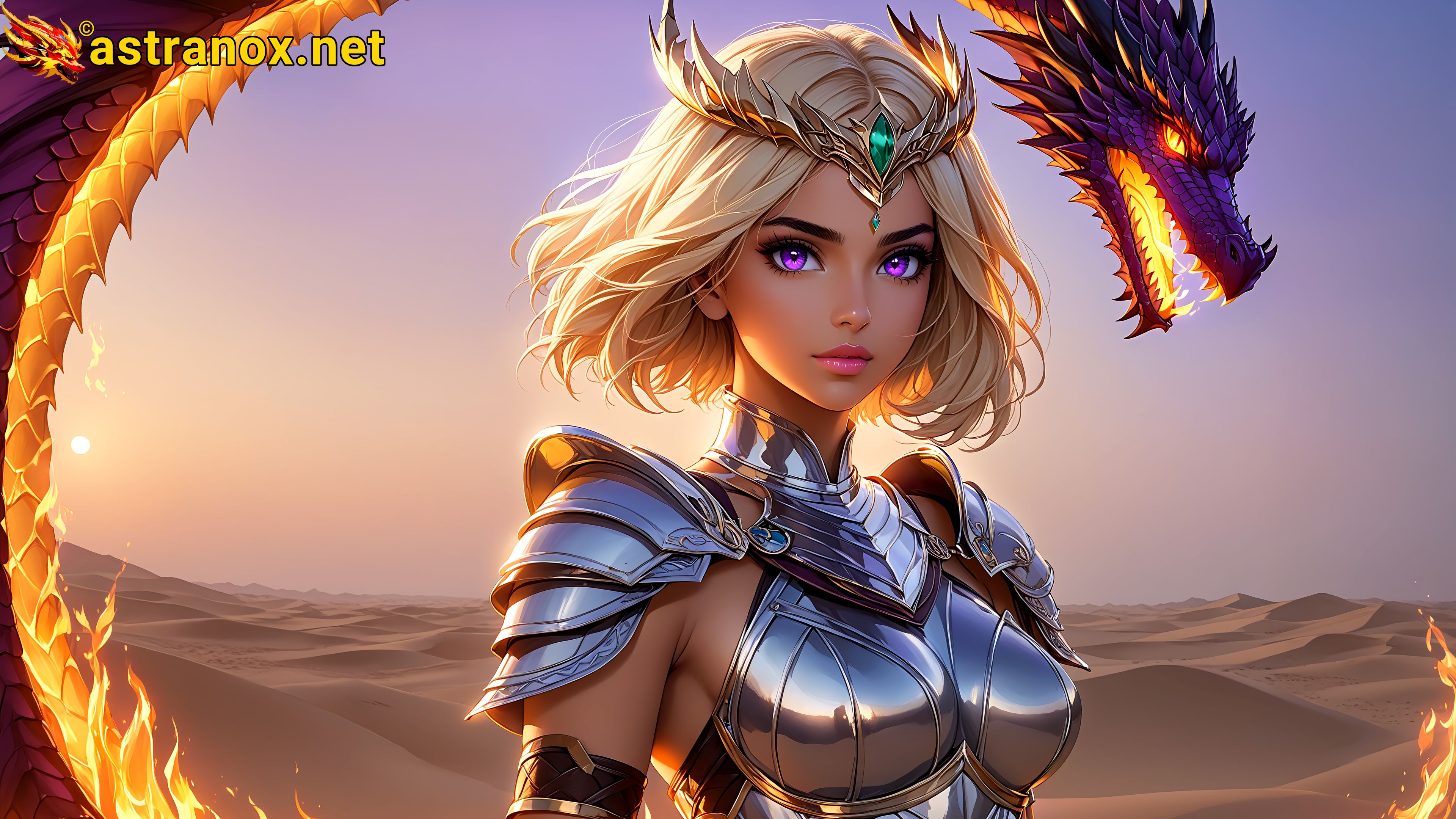 Amazing Young Female  at  - Download Free 4K Wallpaper Fantasy wallpaper with  Eyes and  Hair.