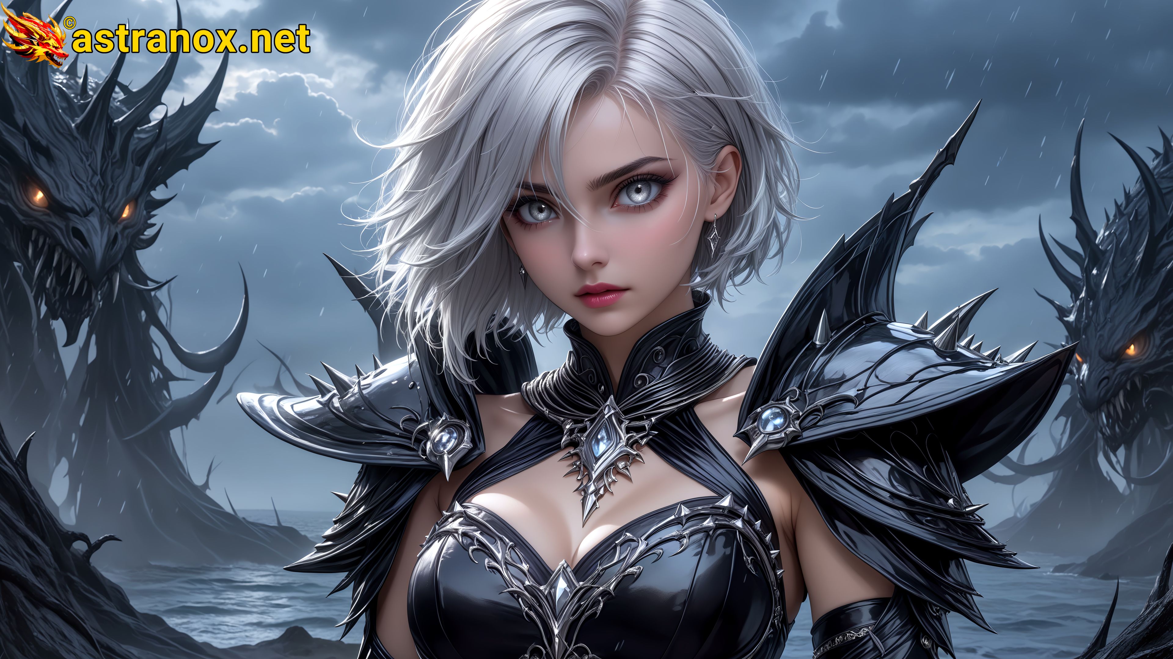 Amazing Young Female  at  - Download Free 4K Wallpaper Fantasy wallpaper with  Eyes and  Hair.